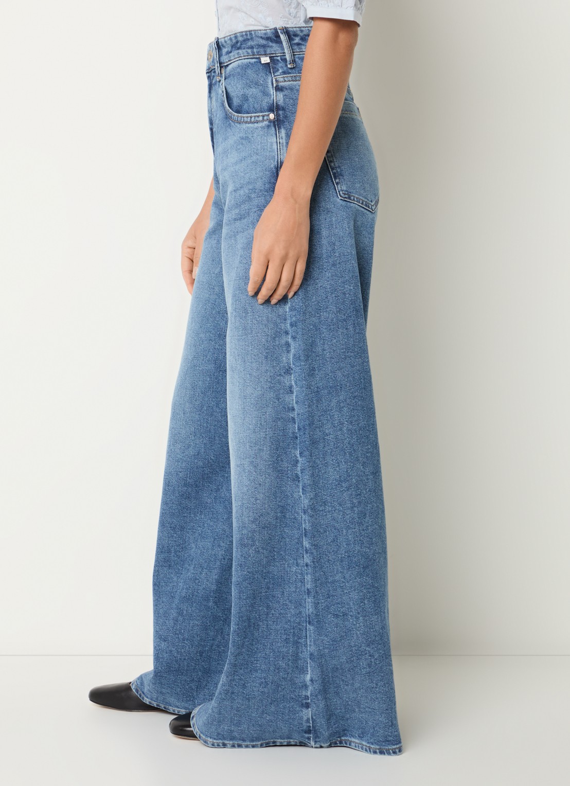 BRAX March high waist wide leg jeans met steekzakken - detail 5 indigo