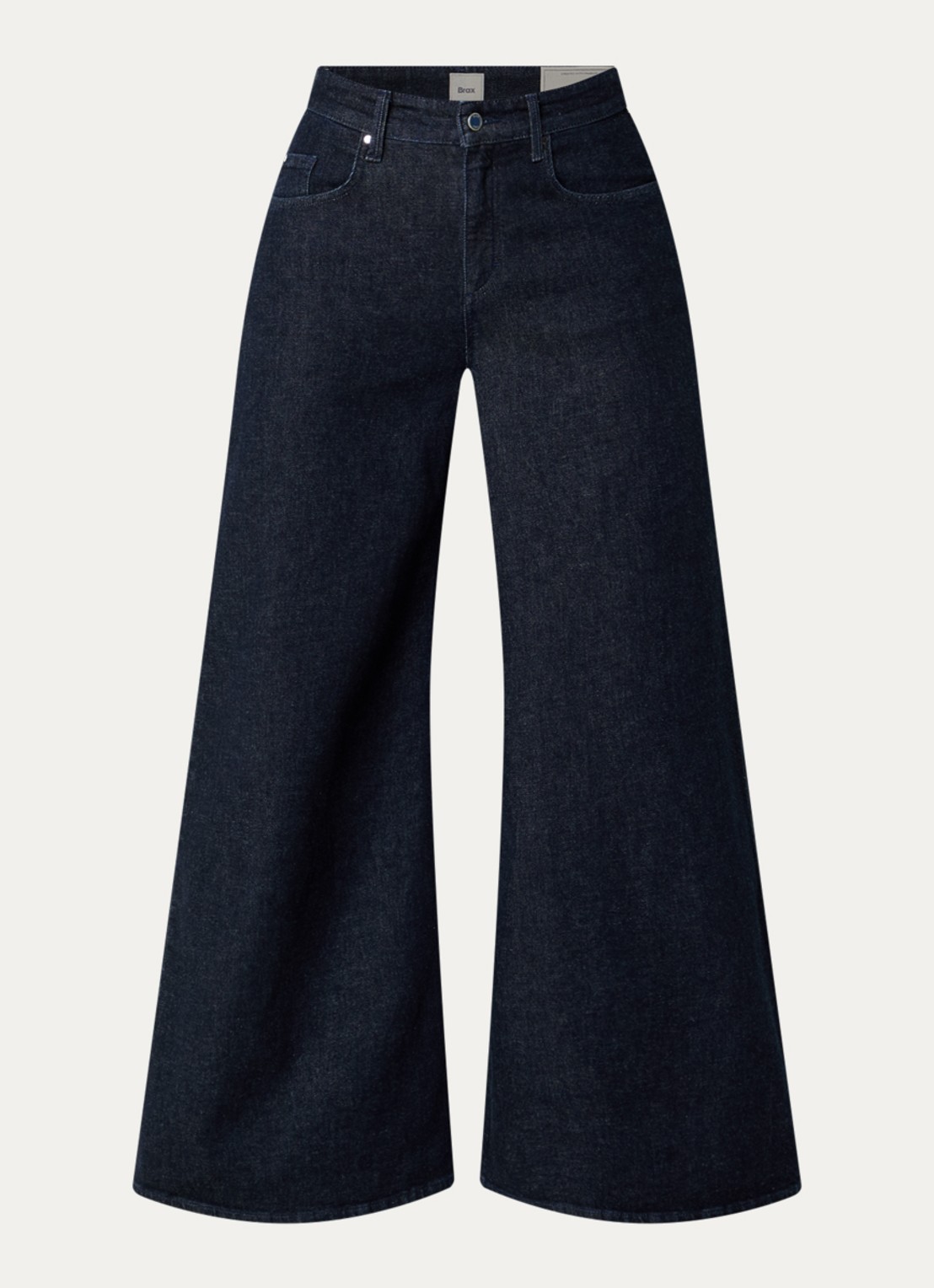 BRAX March high waist wide leg jeans met steekzakken - voorkant 3 indigo