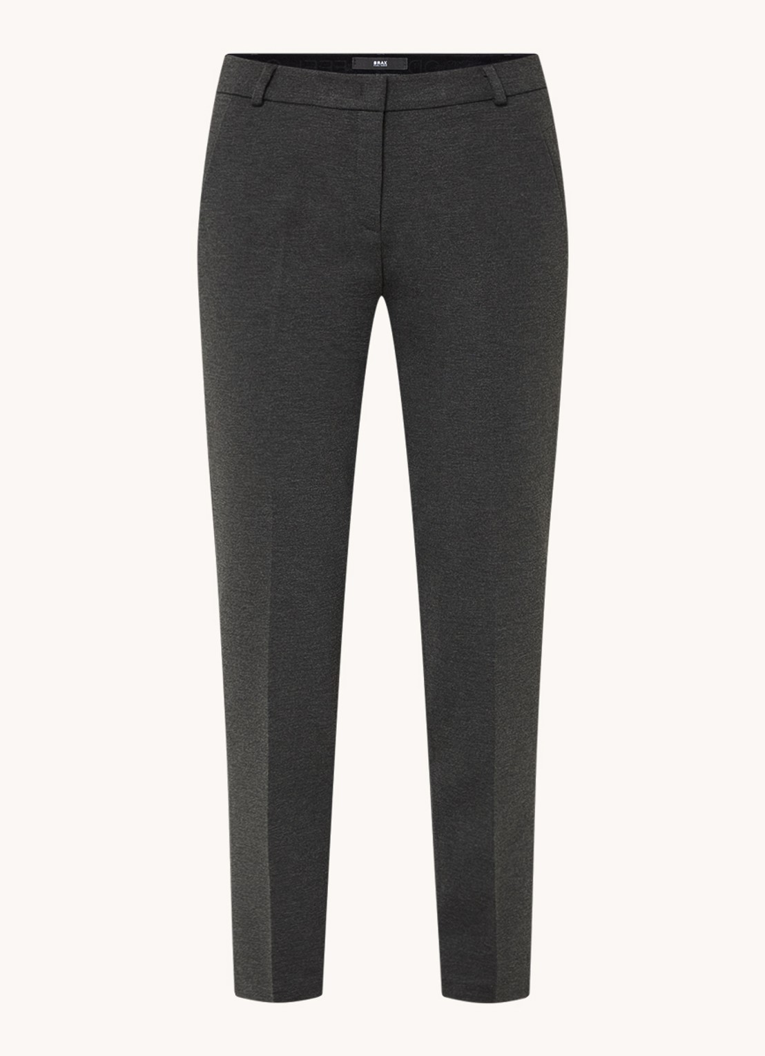 BRAX Maron high waist pantalon met steekzakken - voorkant 3 donkergrijs