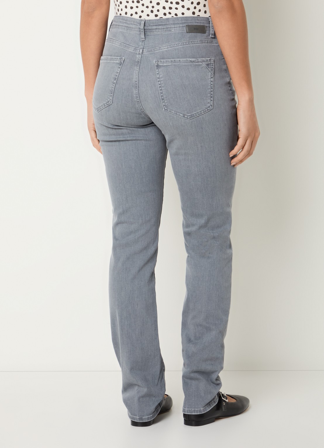 BRAX Mary high waist skinny fit jeans met steekzakken - achterkant 5 grijs