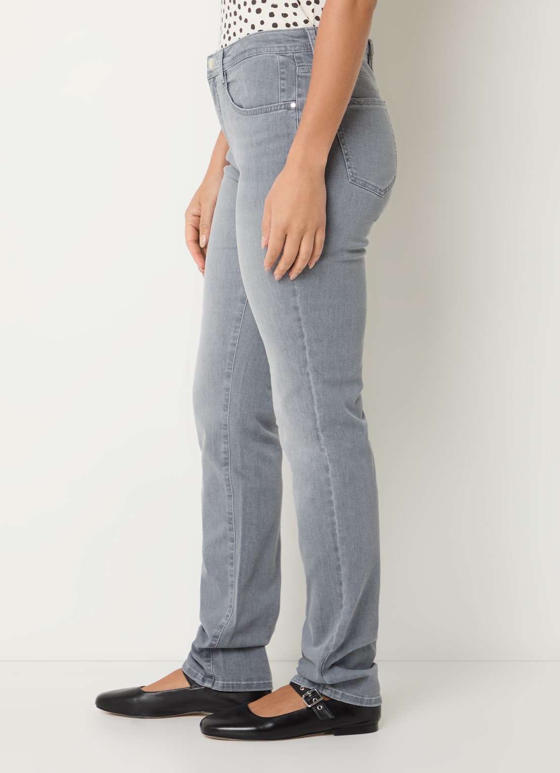 BRAX Mary high waist skinny fit jeans met steekzakken - detail 4 grijs