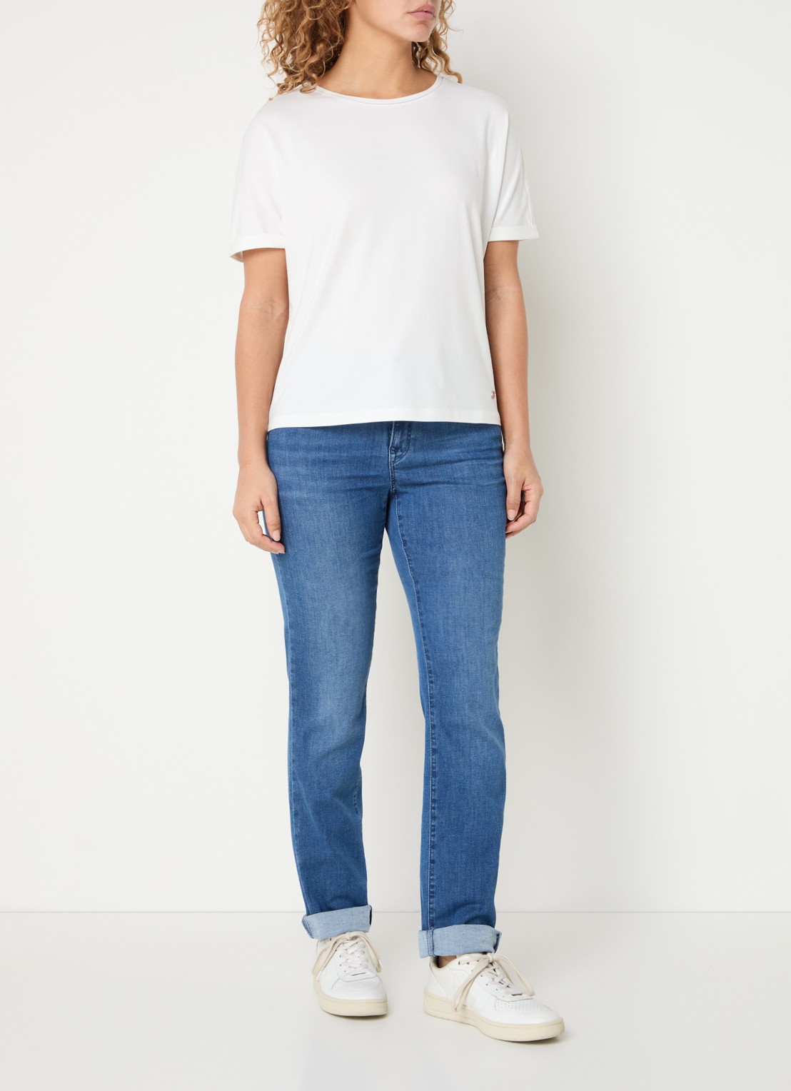 BRAX Mary high waist slim fit jeans met steekzakken - voorkant 5 indigo