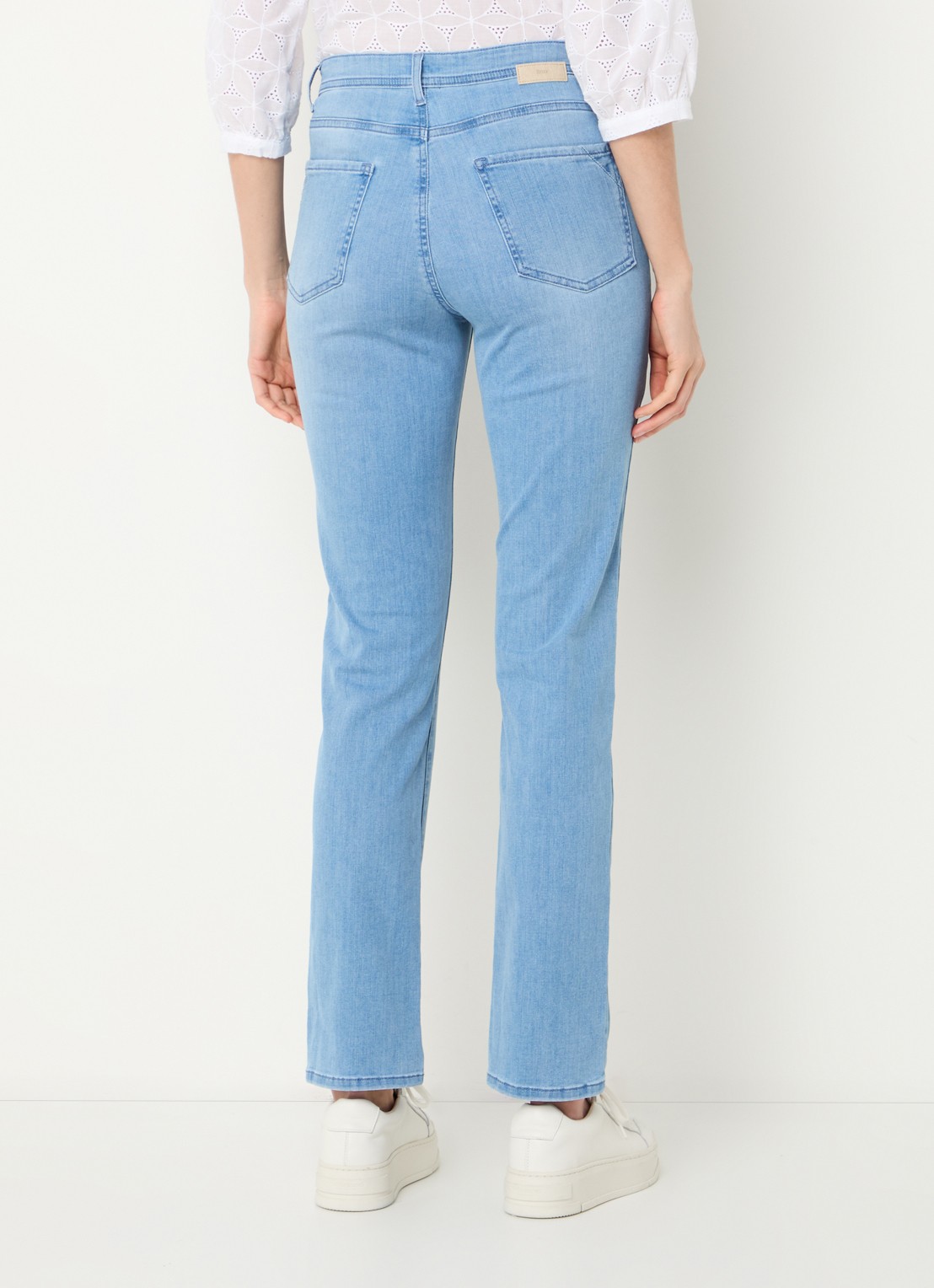 BRAX Mary high waist slim fit jeans met steekzakken - achterkant 5 lichtblauw