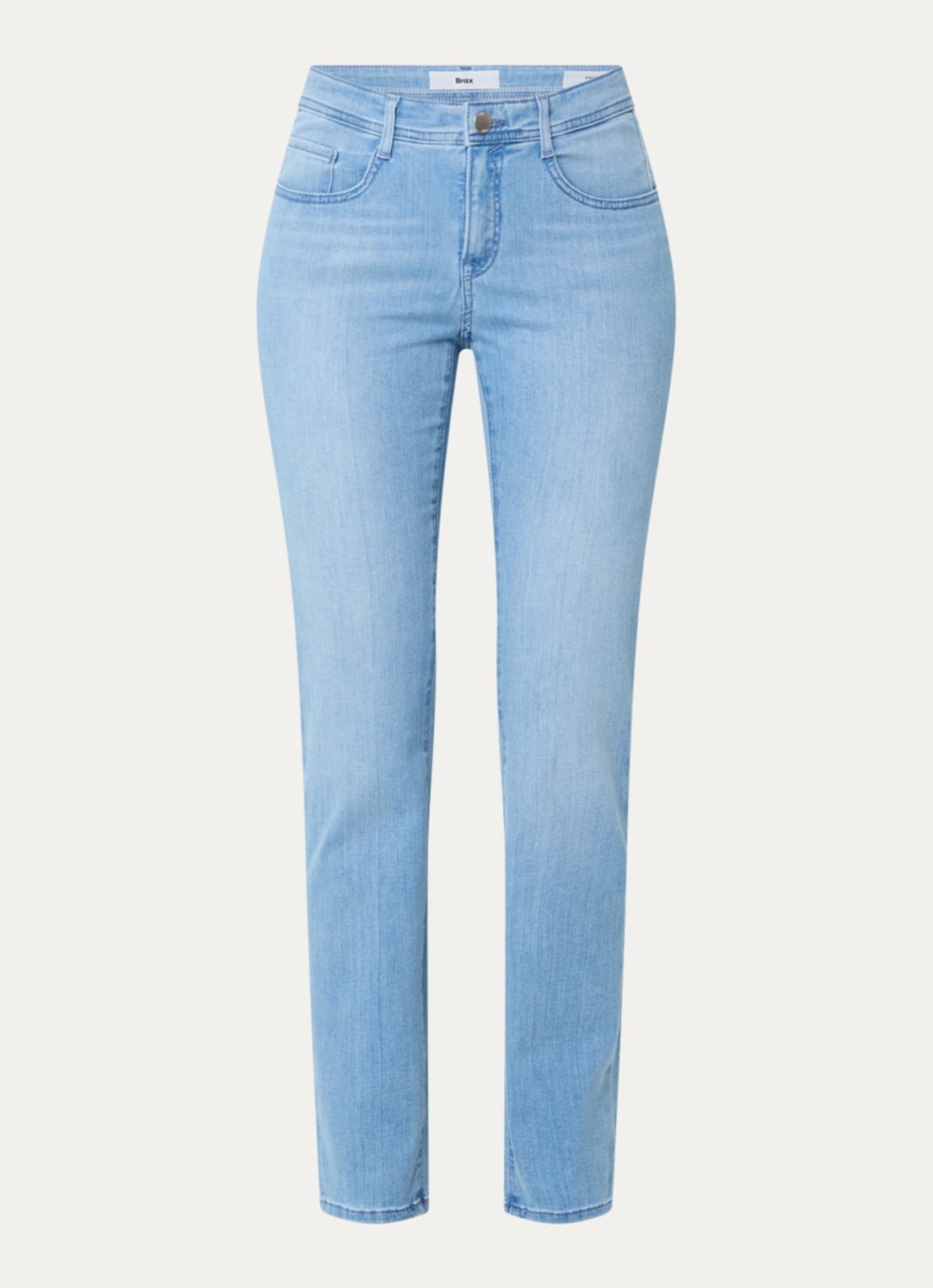 BRAX Mary high waist slim fit jeans met steekzakken - voorkant lichtblauw