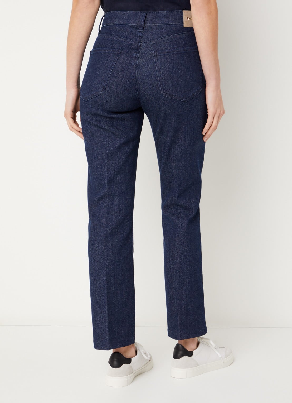 BRAX May high waist slim fit jeans met gekleurde wassing - achterkant 3 donkerblauw