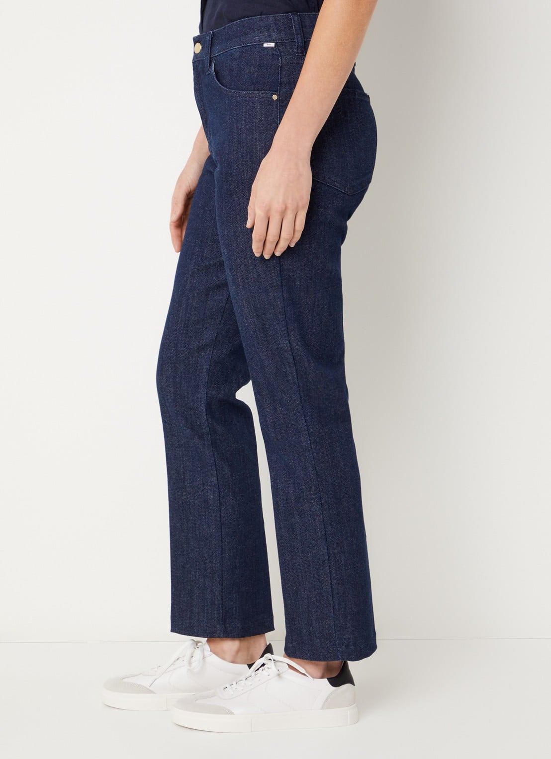 BRAX May high waist slim fit jeans met gekleurde wassing - detail 5 donkerblauw