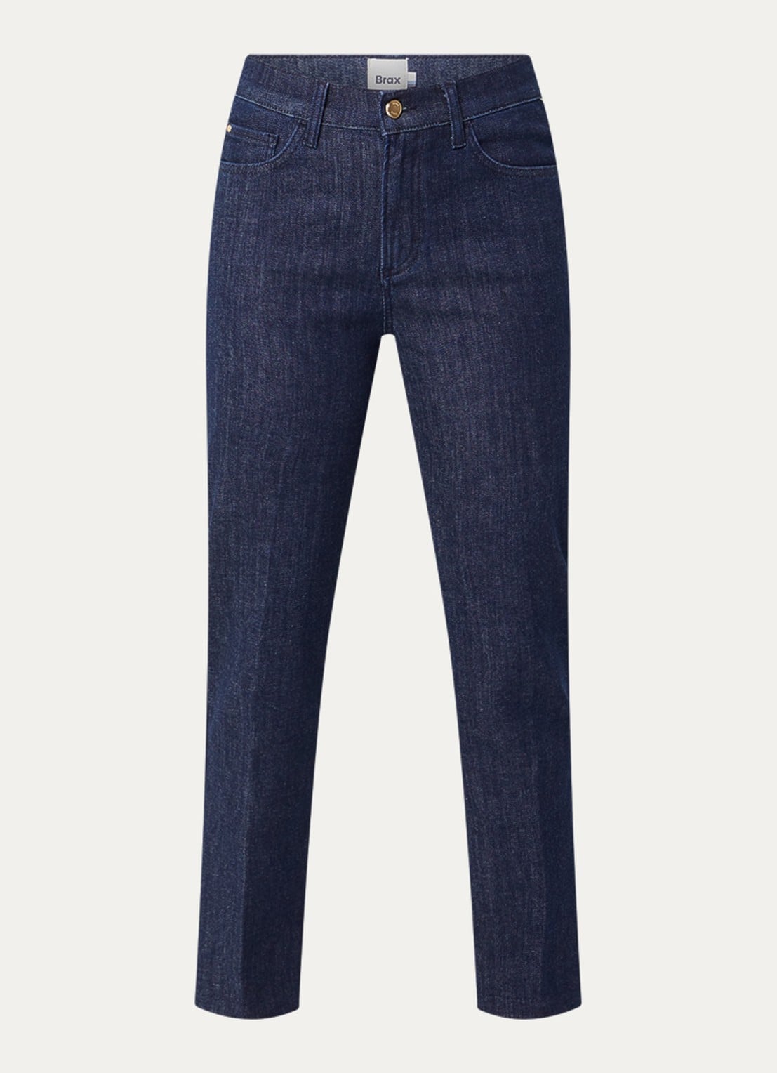 BRAX May high waist slim fit jeans met gekleurde wassing - voorkant donkerblauw