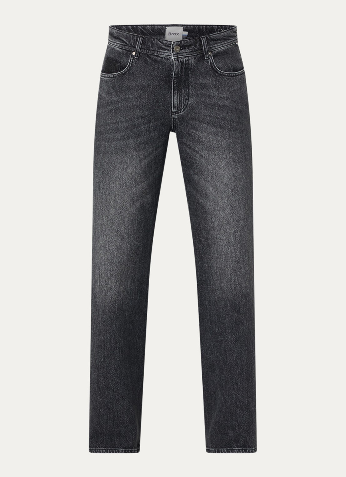 BRAX Morgan high waist wide leg jeans  - voorkant 2 donkergrijs