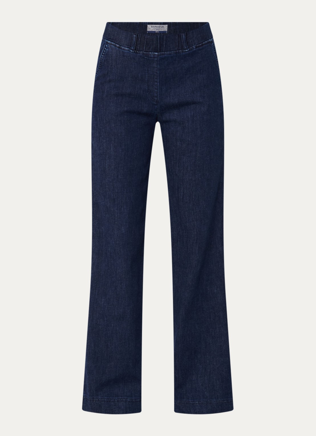 BRAX Pam mid waist loose fit jeans met donkere wassing - voorkant 3 donkerblauw