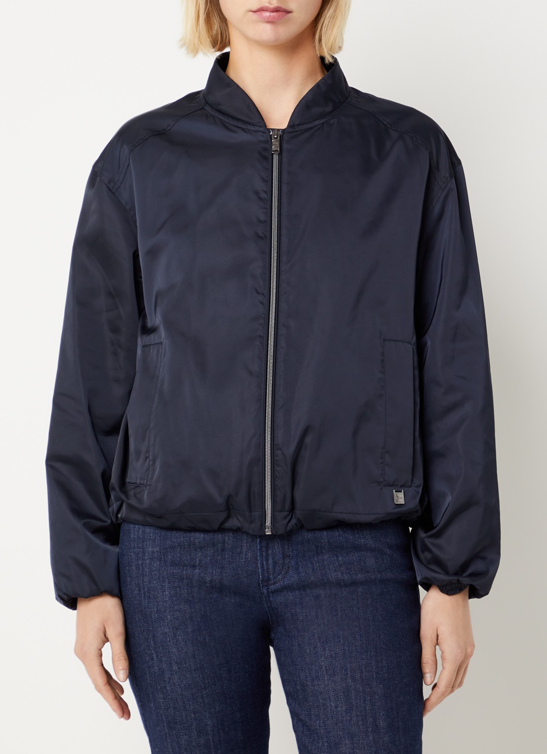BRAX Roma bomberjack met steekzakken - detail 4 donkerblauw