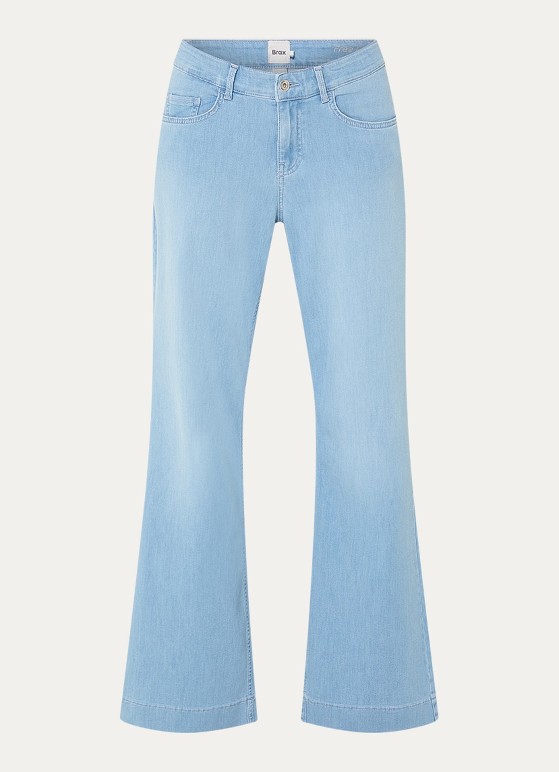 BRAX Shakira high waist flared jeans met steekzakken - voorkant 3 indigo