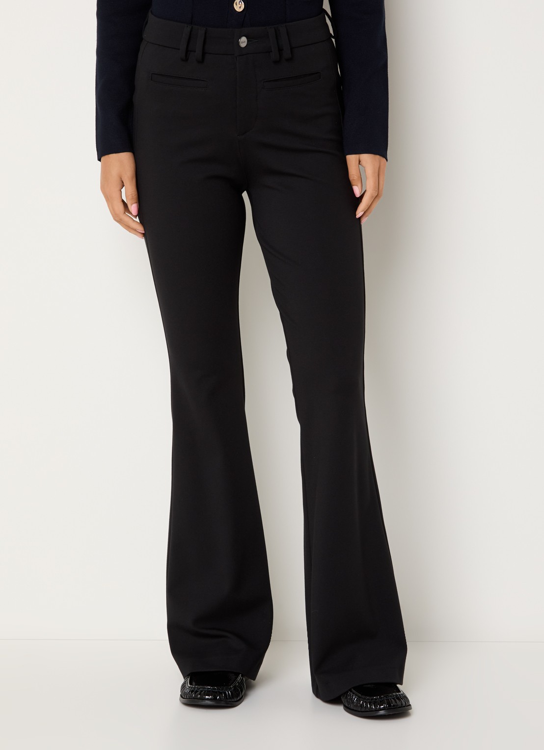 BRAX Shakira high waist loose fit pantalon met steekzakken - detail 3 zwart