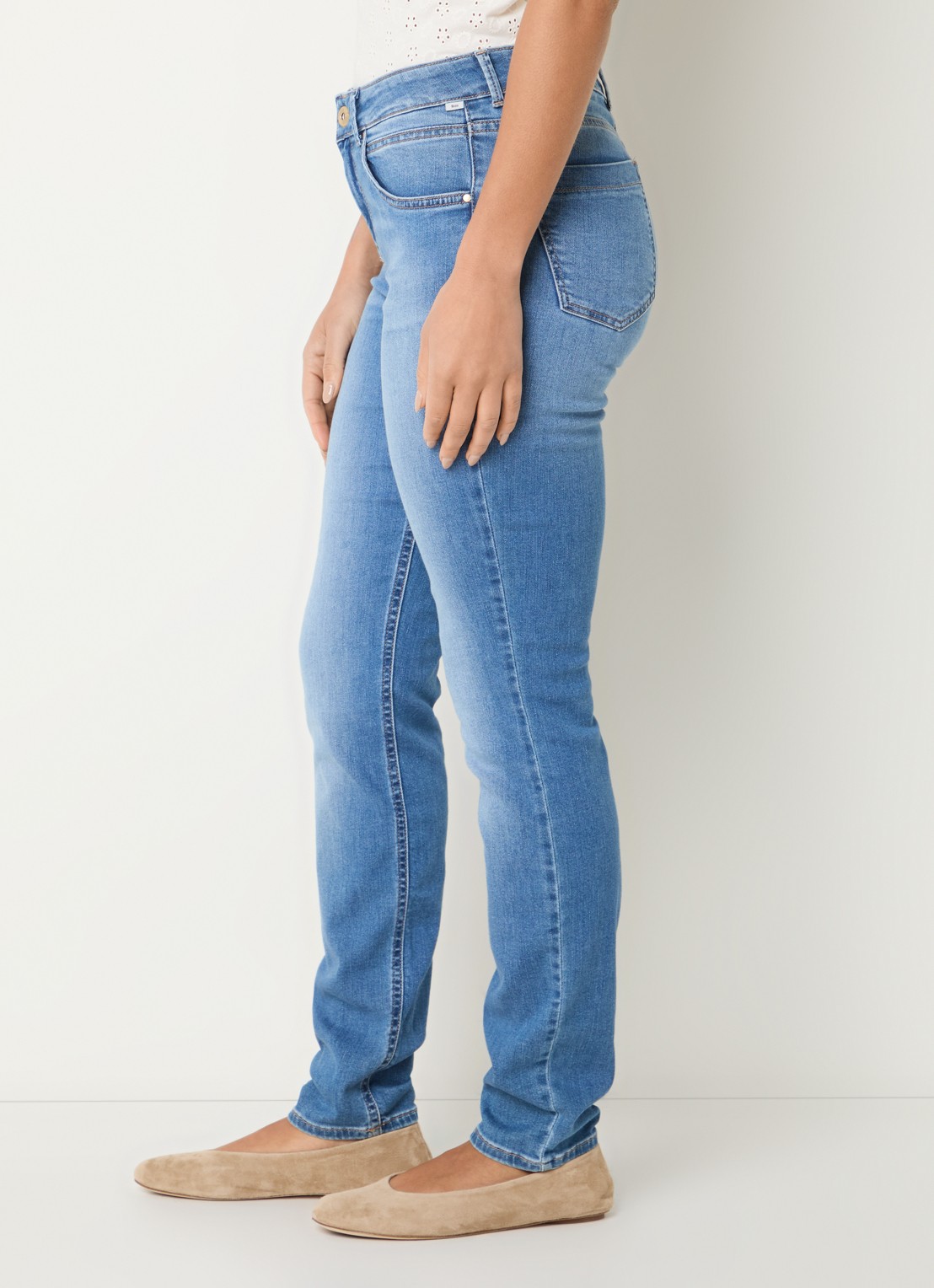 BRAX Shakira high waist skinny fit jeans met steekzakken - detail 2 indigo