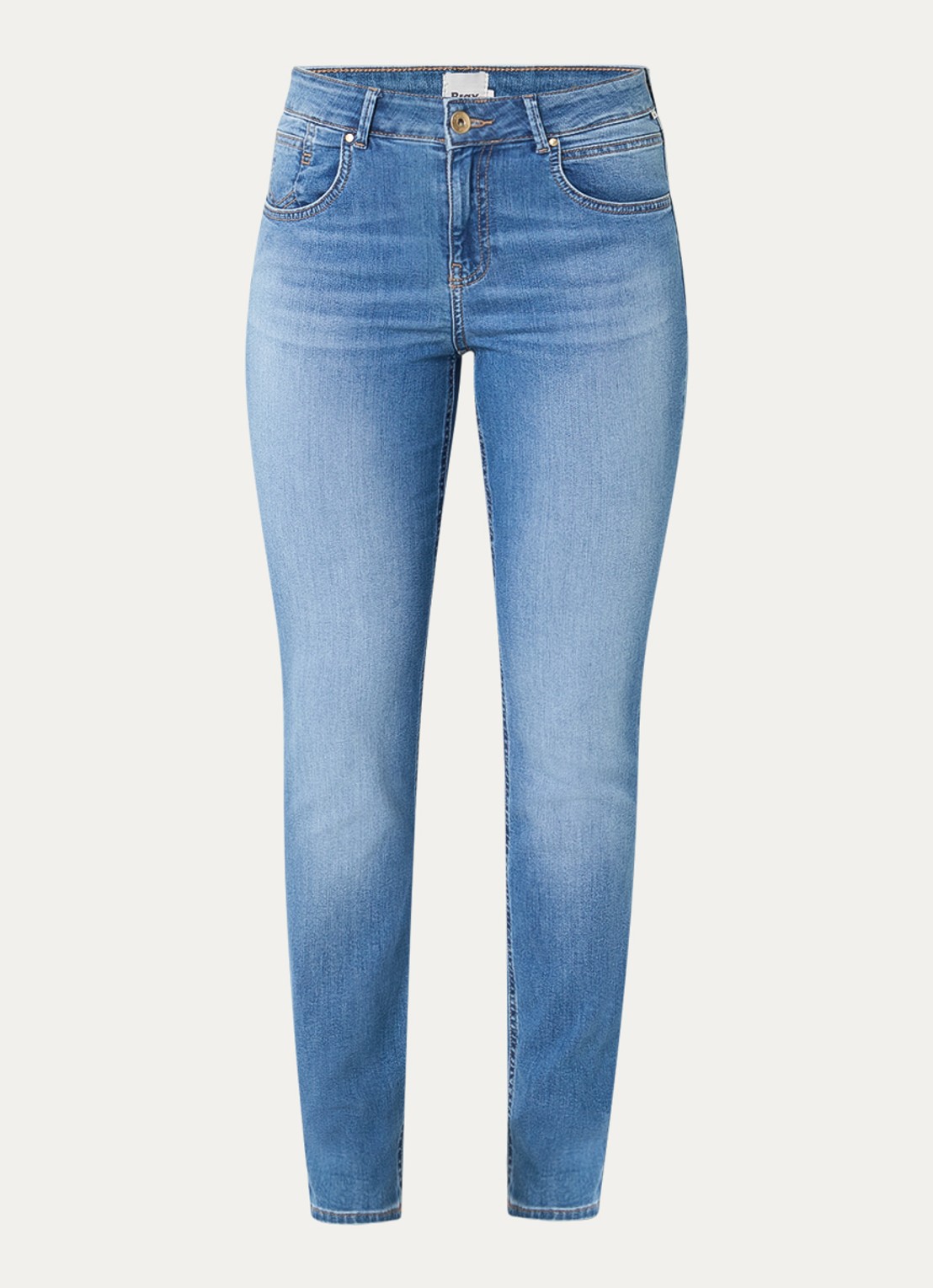 BRAX Shakira high waist skinny fit jeans met steekzakken - voorkant 4 indigo