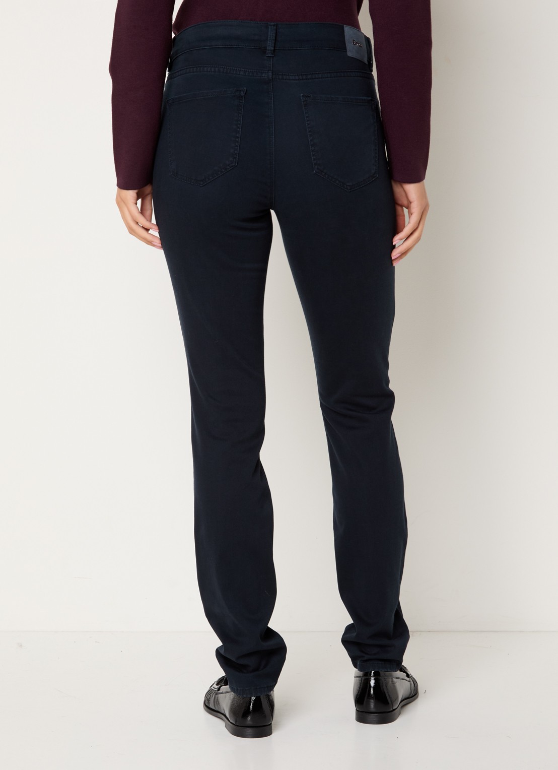 BRAX Shakira high waist slim fit pantalon  - achterkant 3 donkerblauw