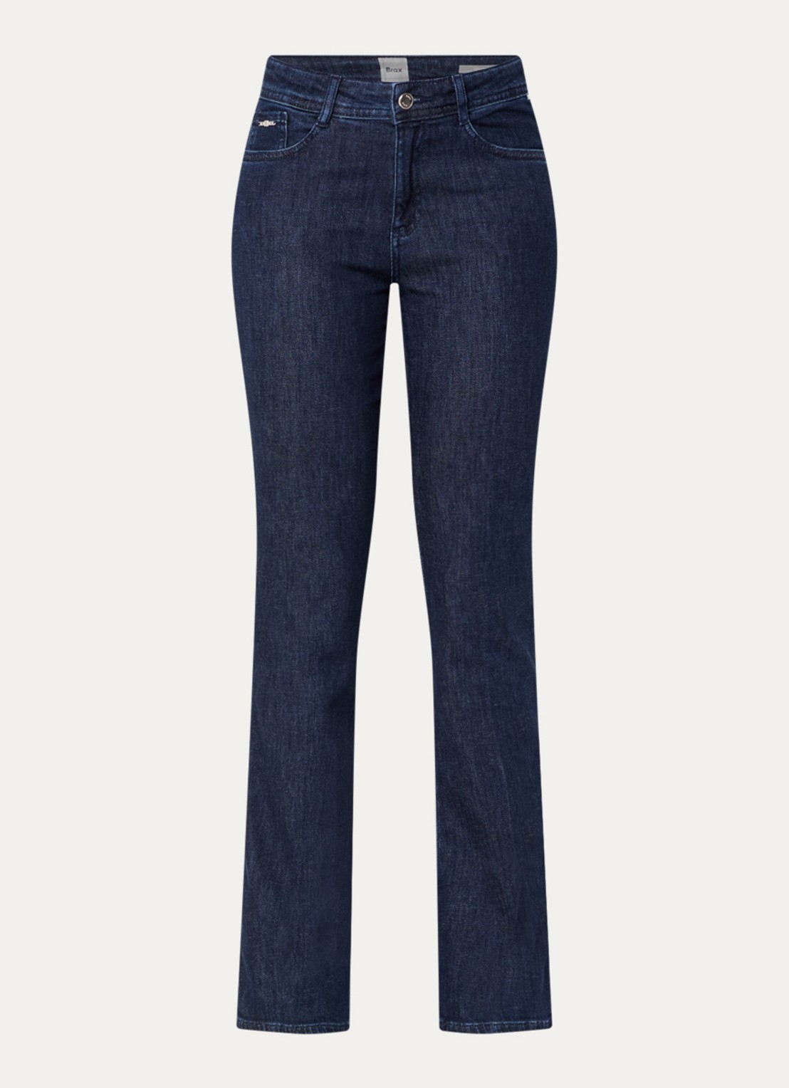 BRAX Shakira mid waist slim fit jeans met steekzakken - voorkant 4 donkerblauw