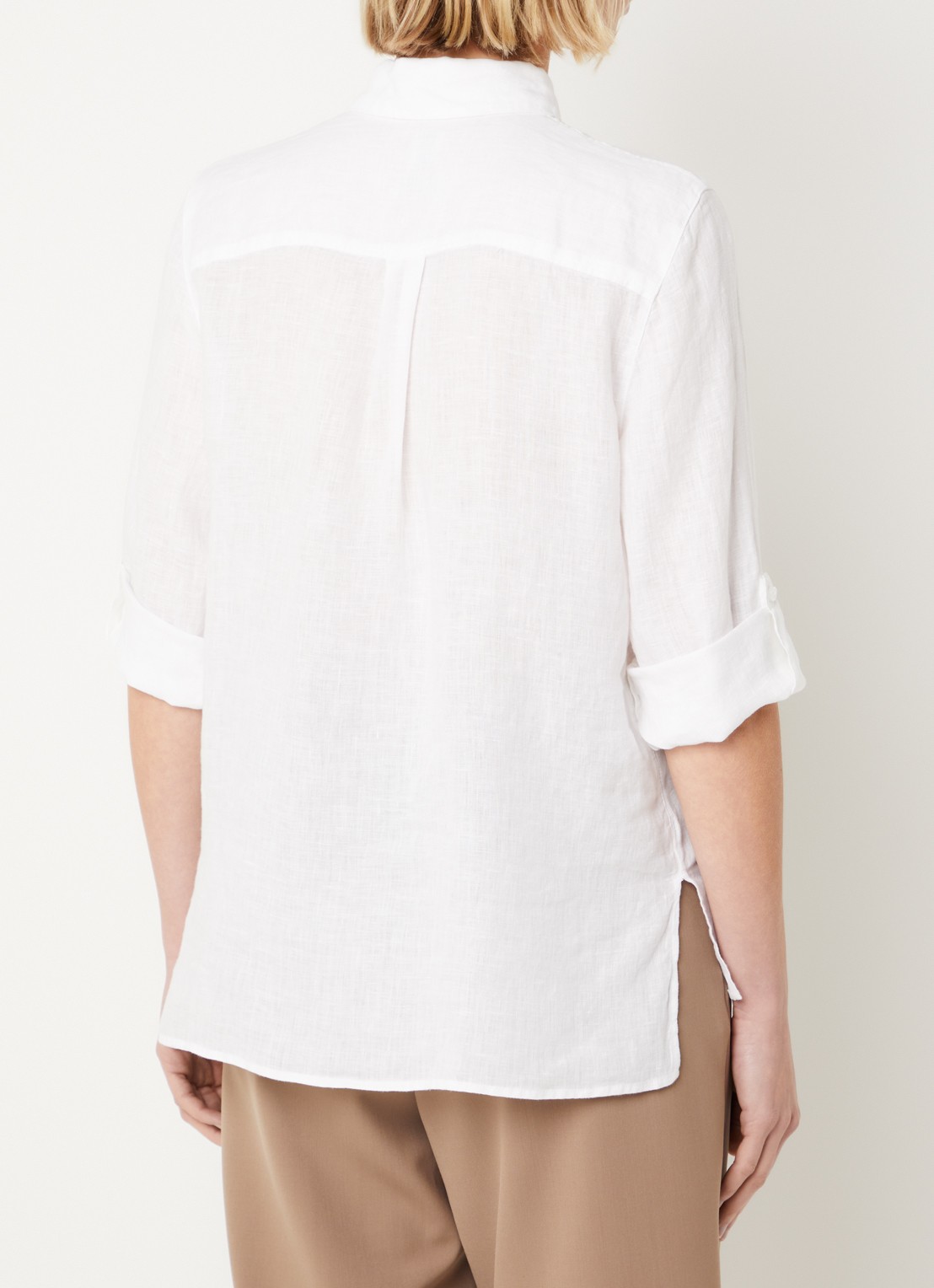 BRAX Vicki blouse van linnen - achterkant 3 wit
