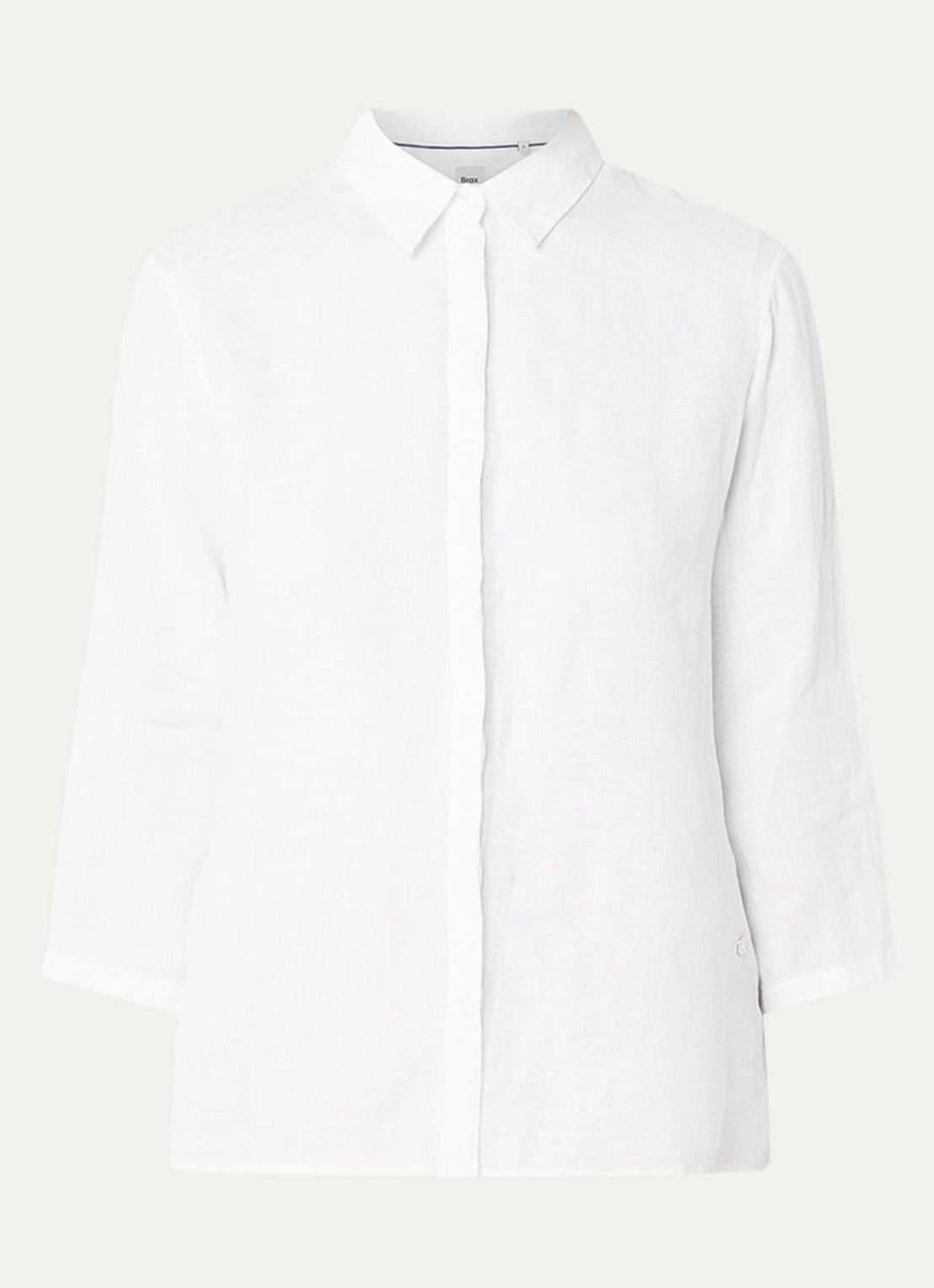 BRAX Vicki blouse van linnen - voorkant wit