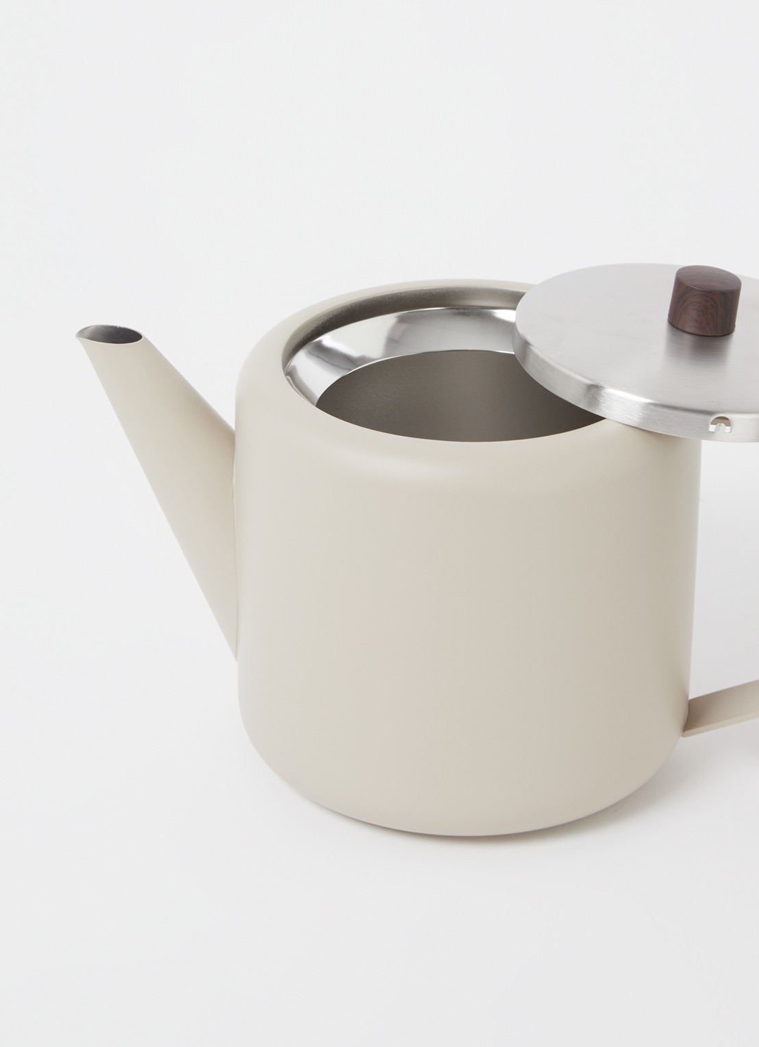 Bredemeijer Boston theepot 1,1 liter - voorkant 2 beige