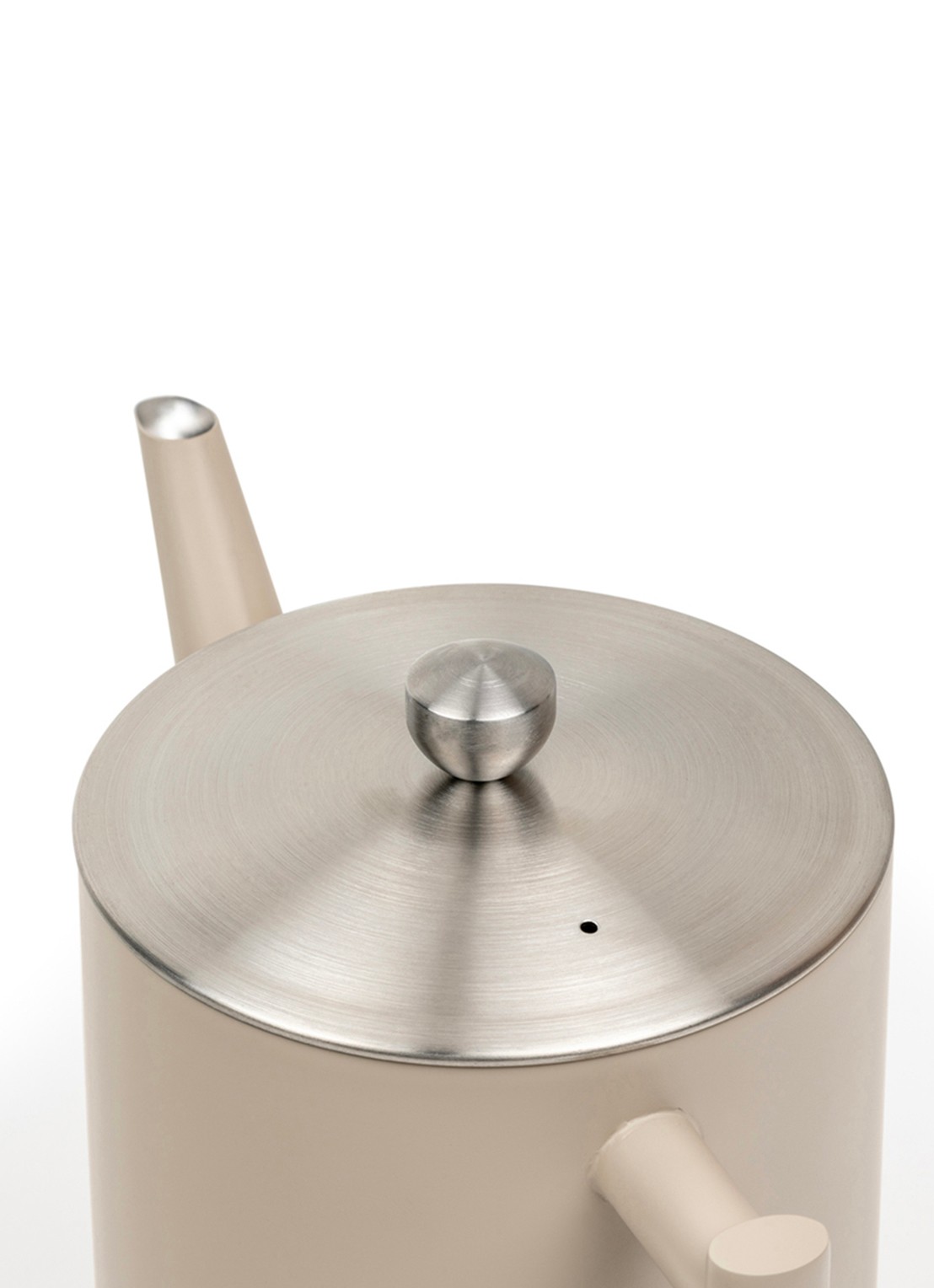 Bredemeijer Cylindre theepot 1,2 liter - voorkant 3 taupe