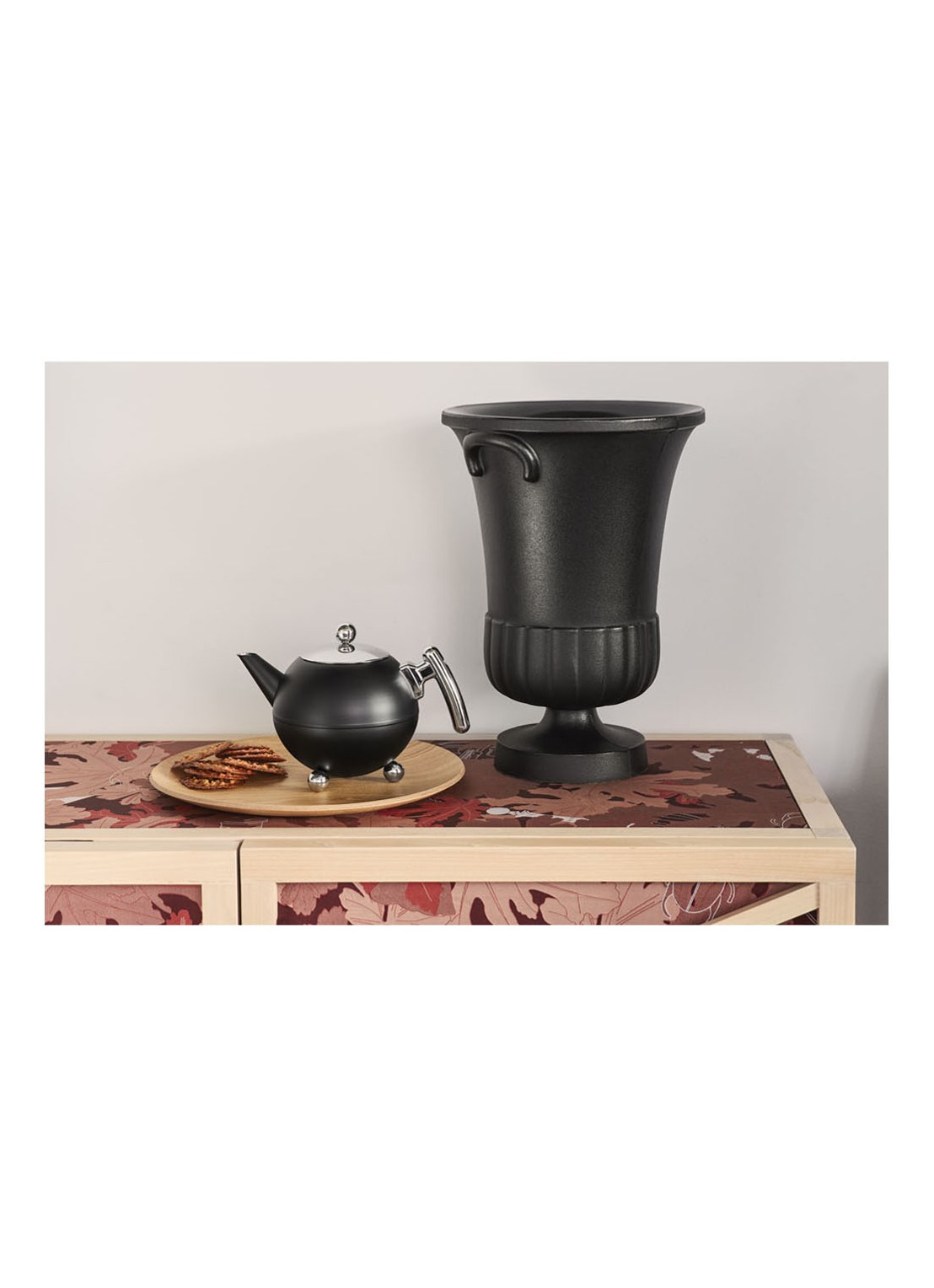 Bredemeijer Duet Bella theepot 1,2 liter - voorkant 2 zwart
