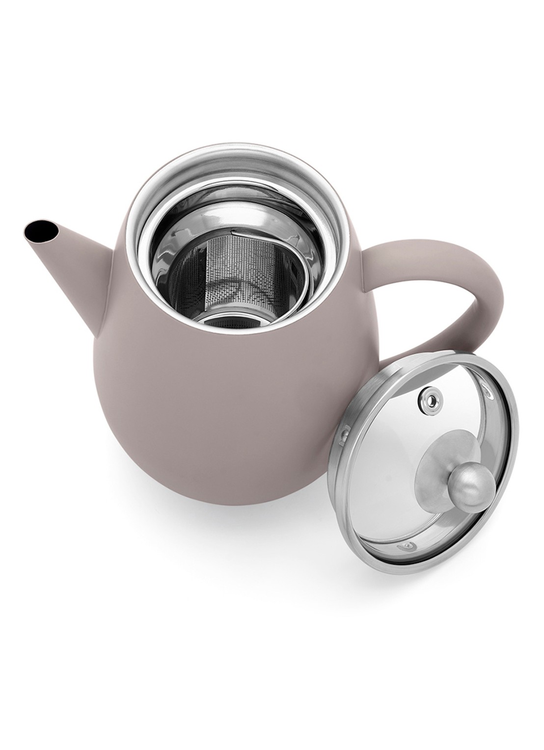 Bredemeijer Duet Eva theepot 0,5 liter - detail taupe