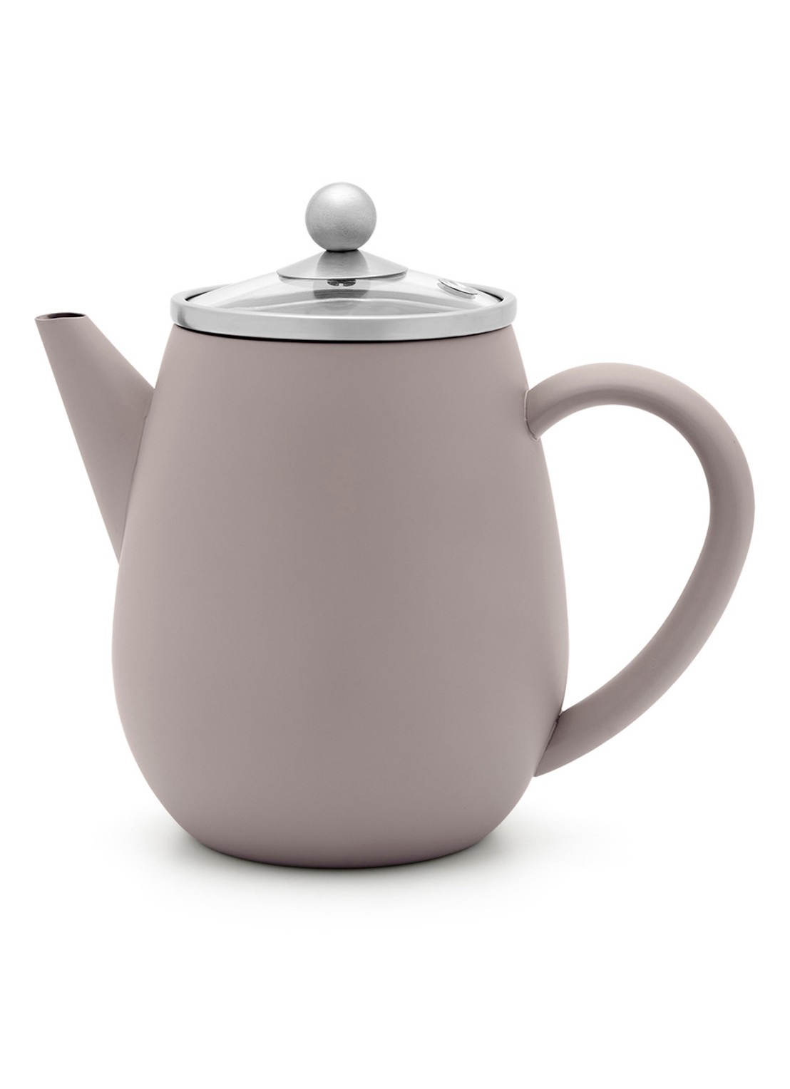 Bredemeijer Duet Eva theepot 0,5 liter - voorkant 3 taupe