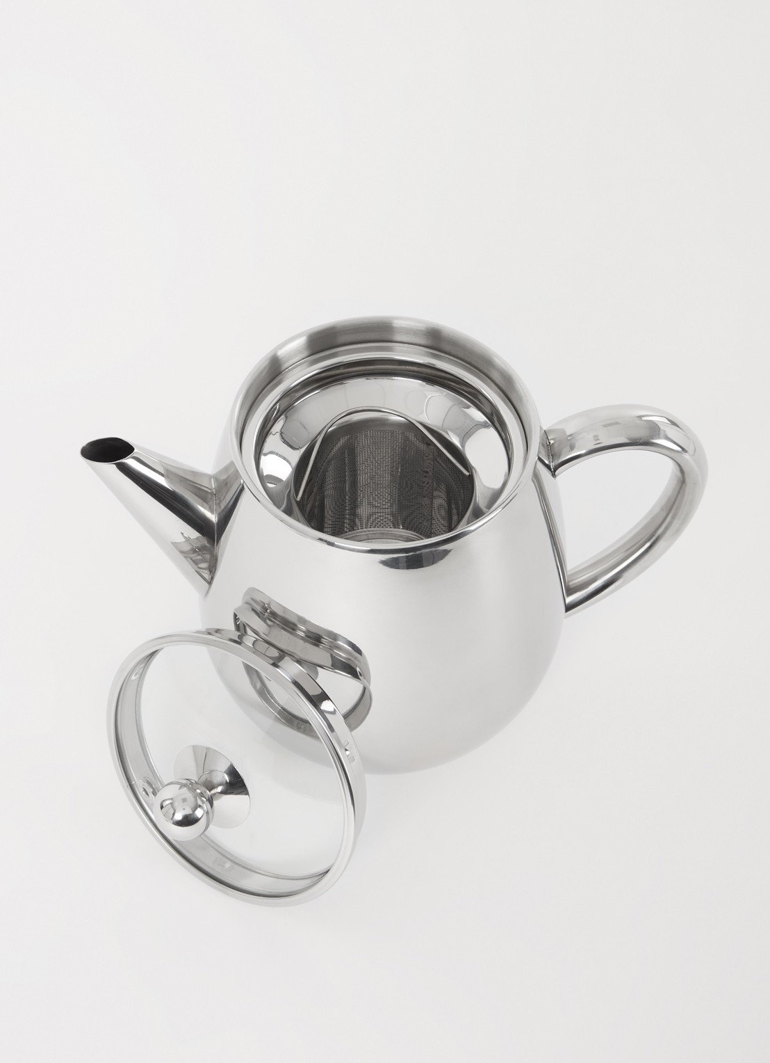 Bredemeijer Duet Eva theepot 1,1 liter - voorkant 2 zilver