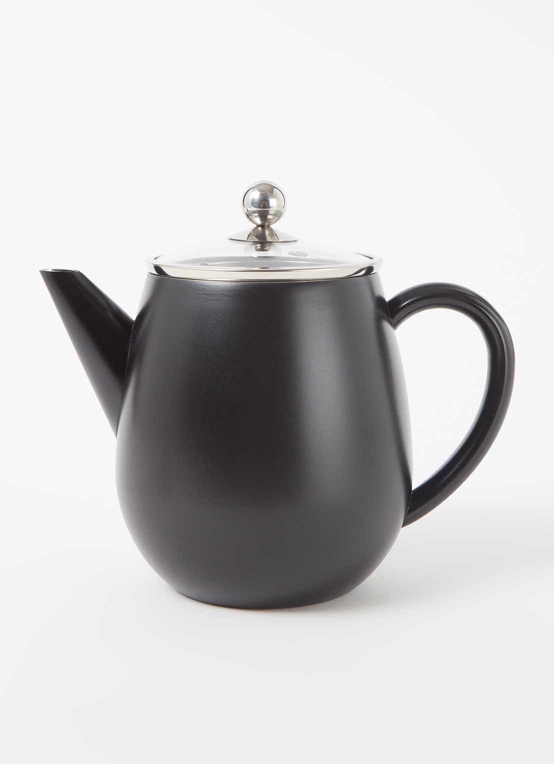 Bredemeijer Duet Eva theepot 1,1 liter - voorkant 3 zwart
