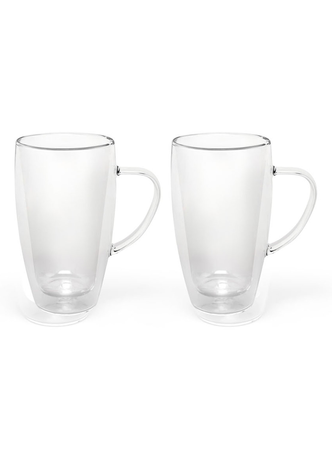Bredemeijer Duo dubbelwandig koffie -en theeglas set van 2 - voorkant 2 transparant