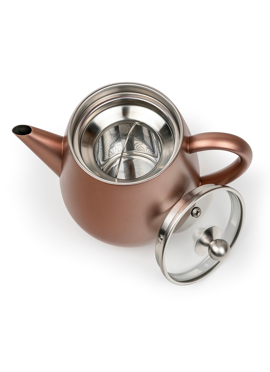 Bredemeijer Eva theepot 1,1 liter - detail bruin