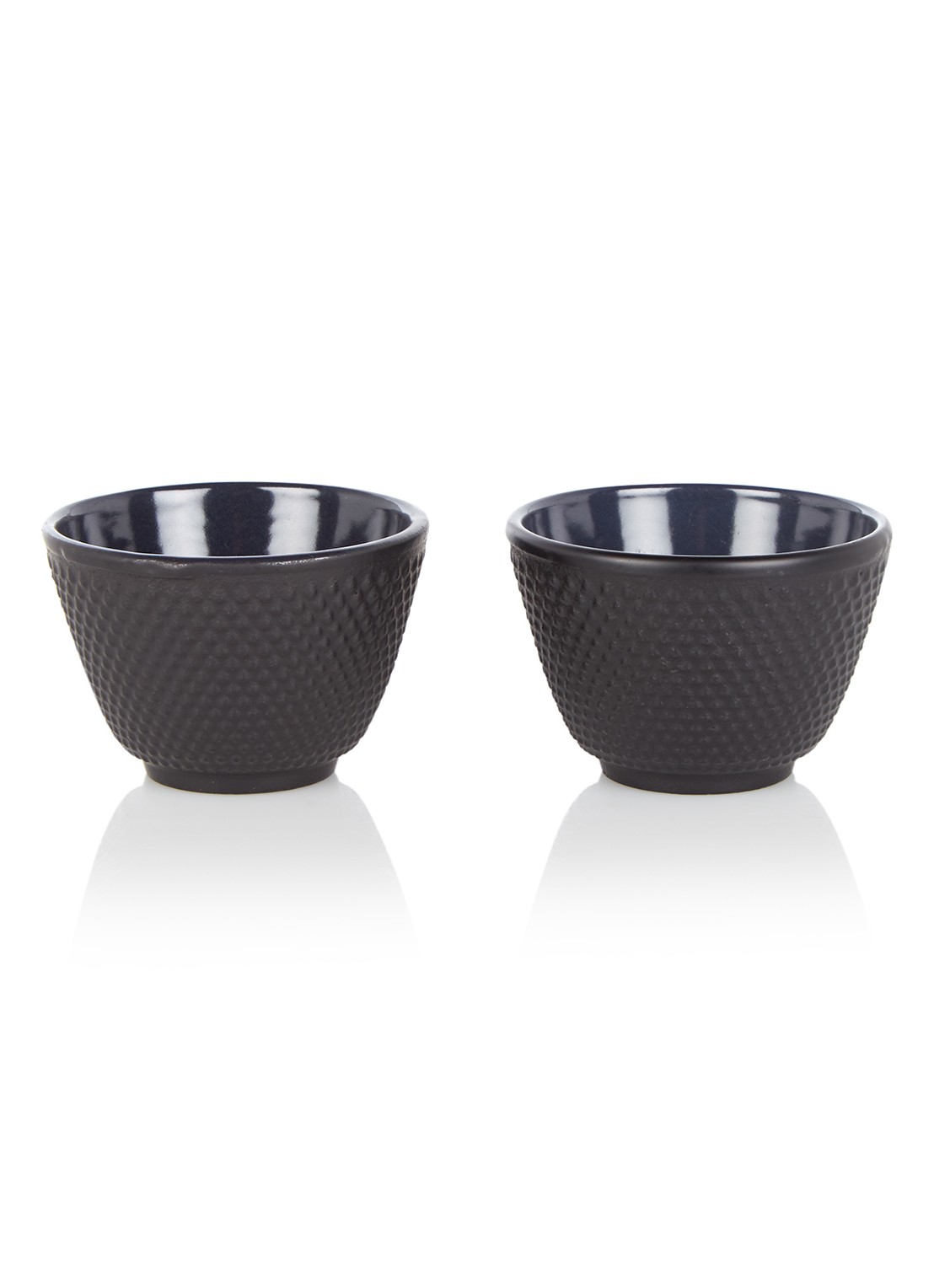 Bredemeijer Jang kopje 8 cl - set van 2 - voorkant zwart