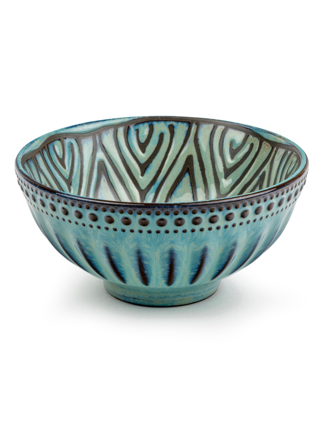 Bredemeijer Jara schaal 12 cm set van 5 - detail blauw