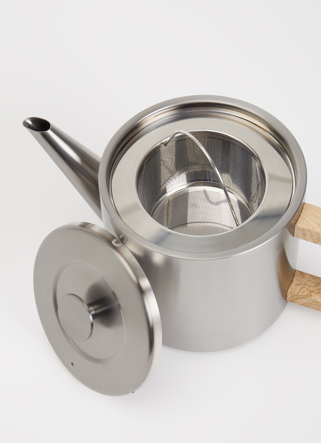 Bredemeijer Narvik theepot 1,1 liter - voorkant 2 zilver