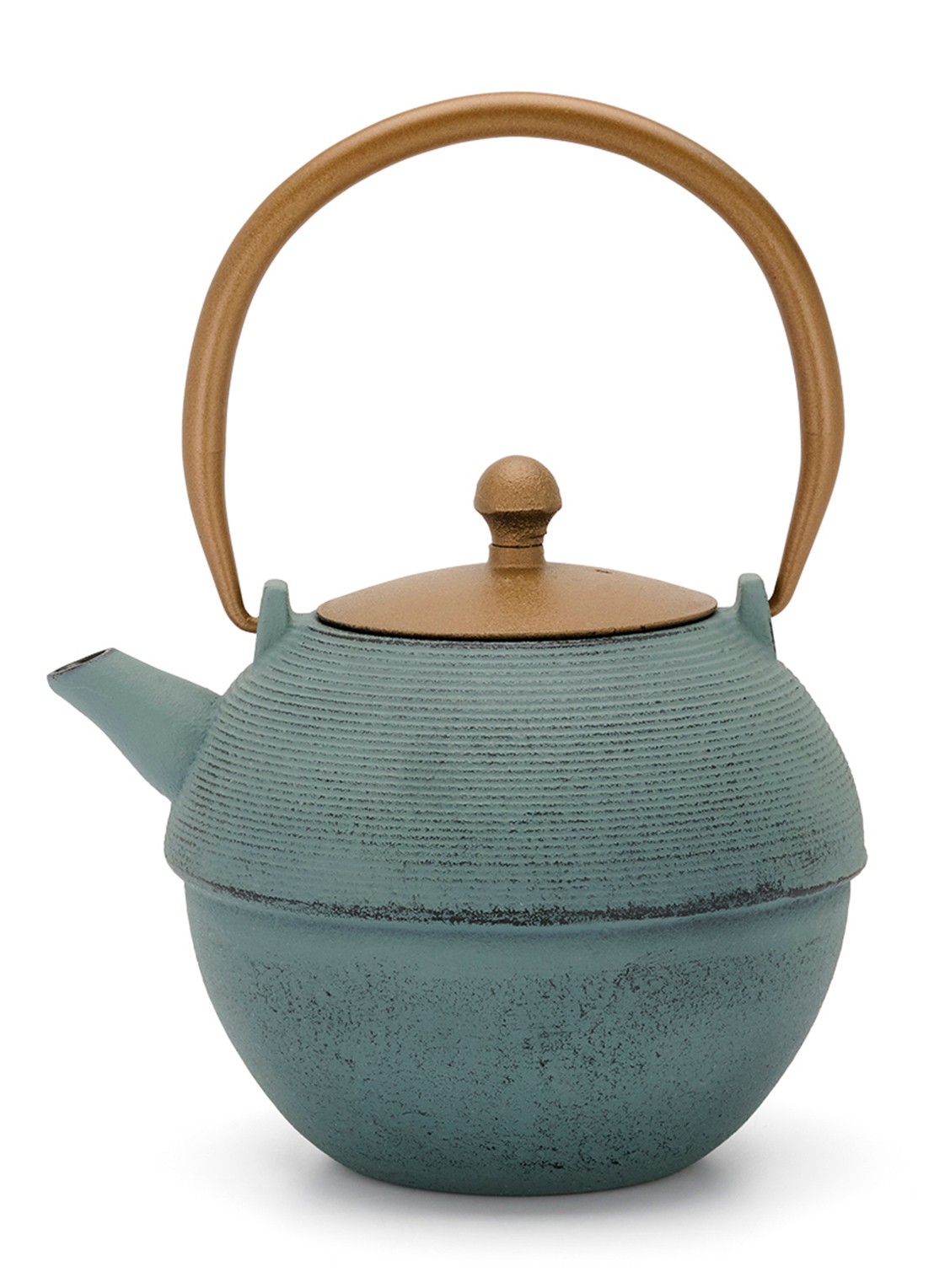 Bredemeijer Sakura theepot 1,2 liter - voorkant blauwgrijs