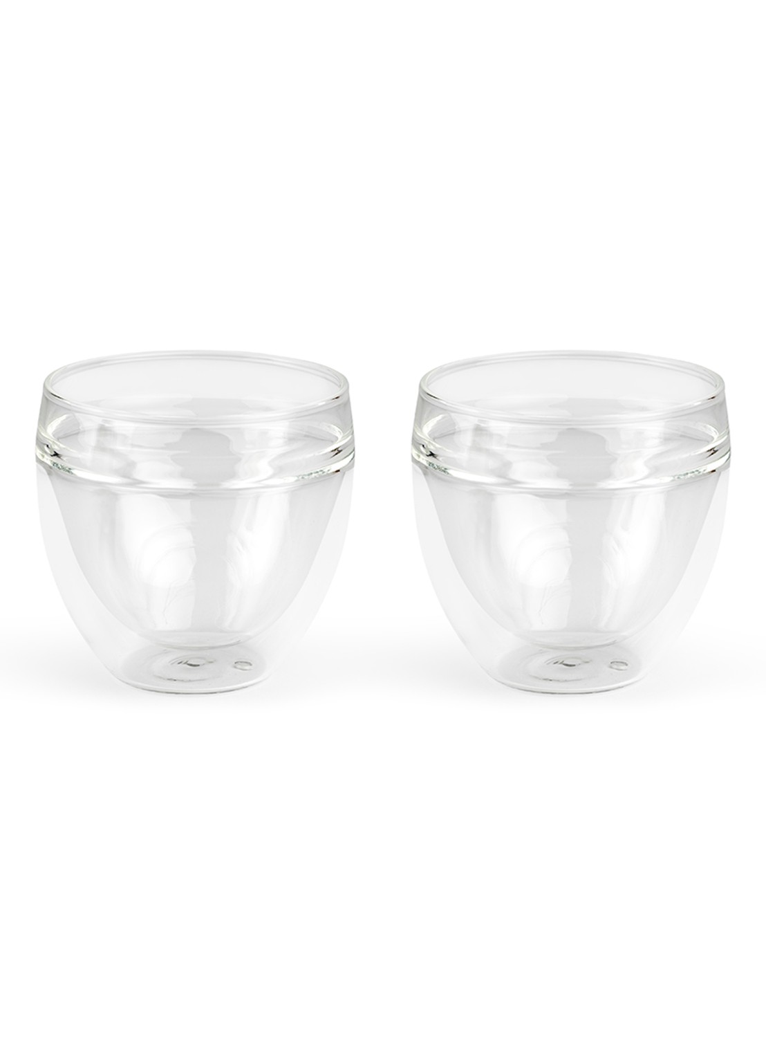 Bredemeijer Teamaster dubbelwandig theeglas 20 cl set van 2 - voorkant 3 transparant