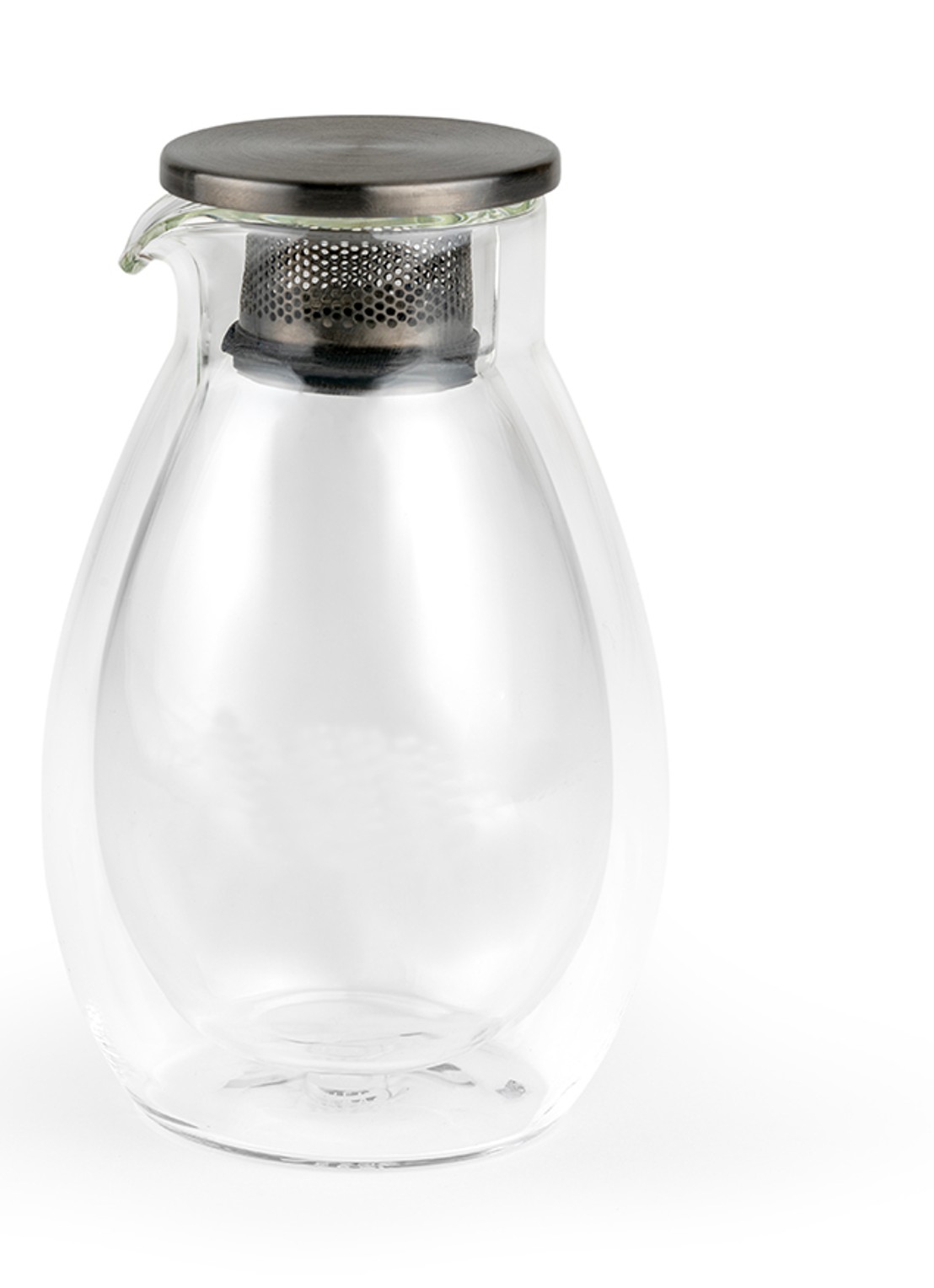 Bredemeijer Teamaster dubbelwandige theepot 200 ml - voorkant 7 transparant