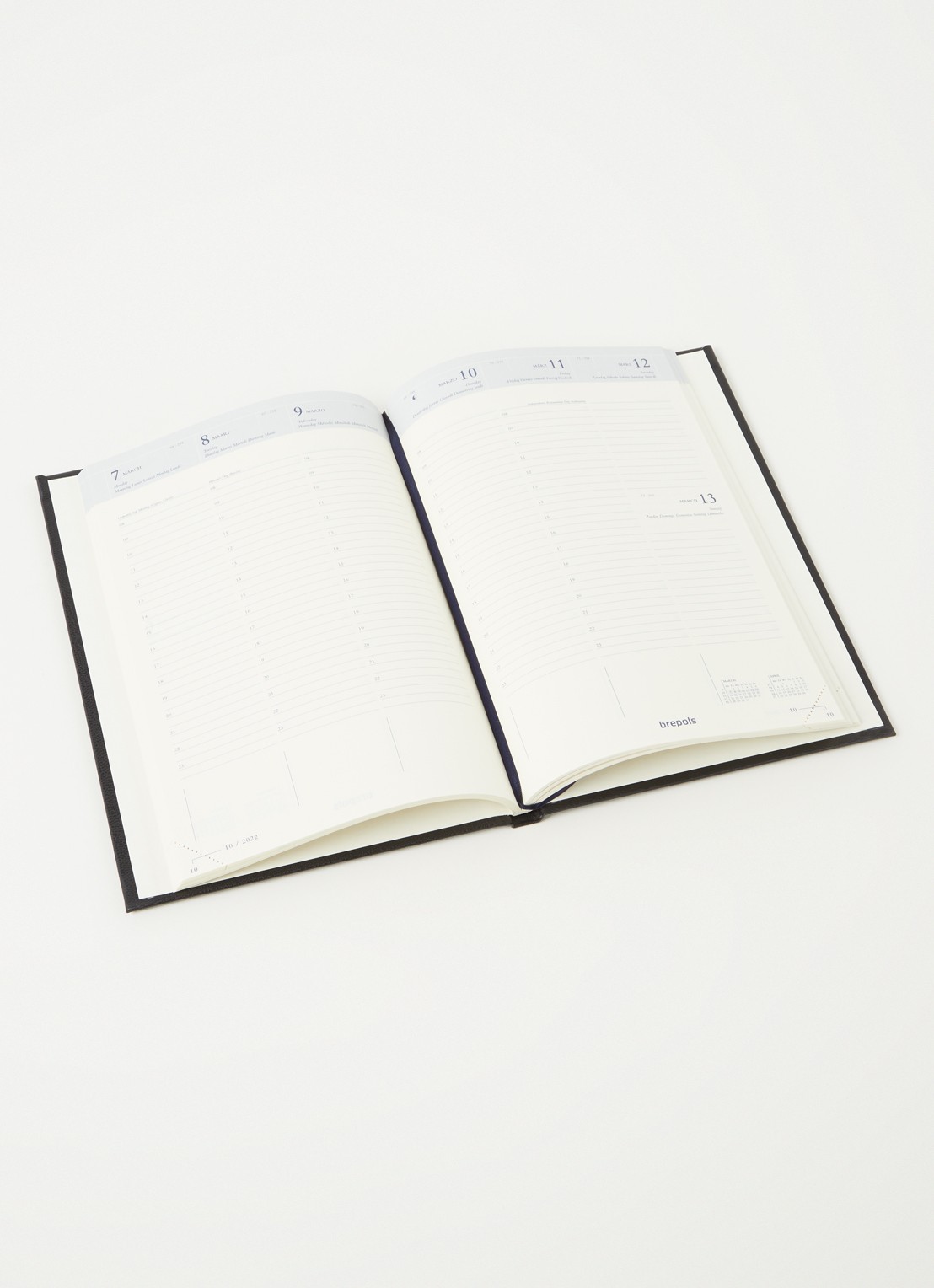 Brepols Bretime weekagenda 16 maanden 2021-2022 - detail 3 zwart