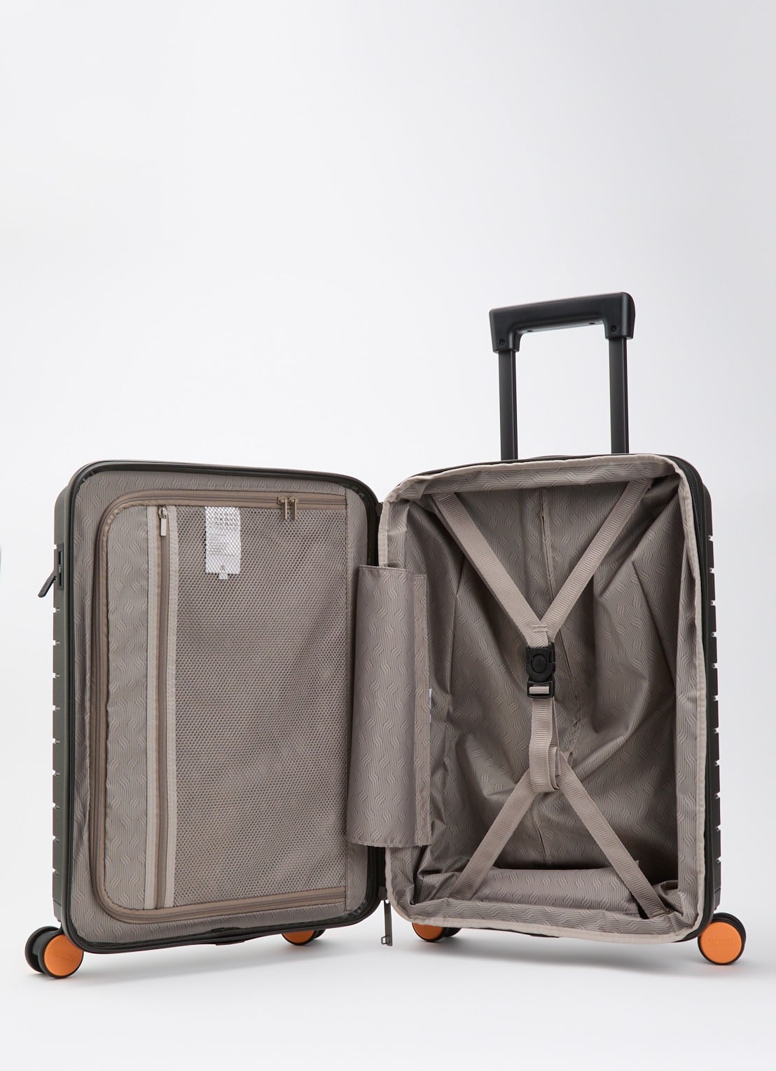 Bric's B|Y Ulisse vergrootbare spinner 55 cm - voorkant 2 olijfgroen