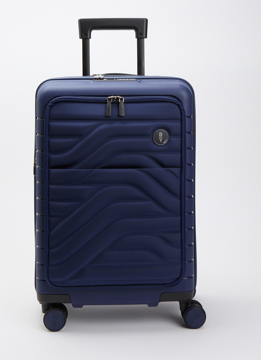 Bric's B|Y Ulisse vergrootbare spinner 55 cm - voorkant donkerblauw