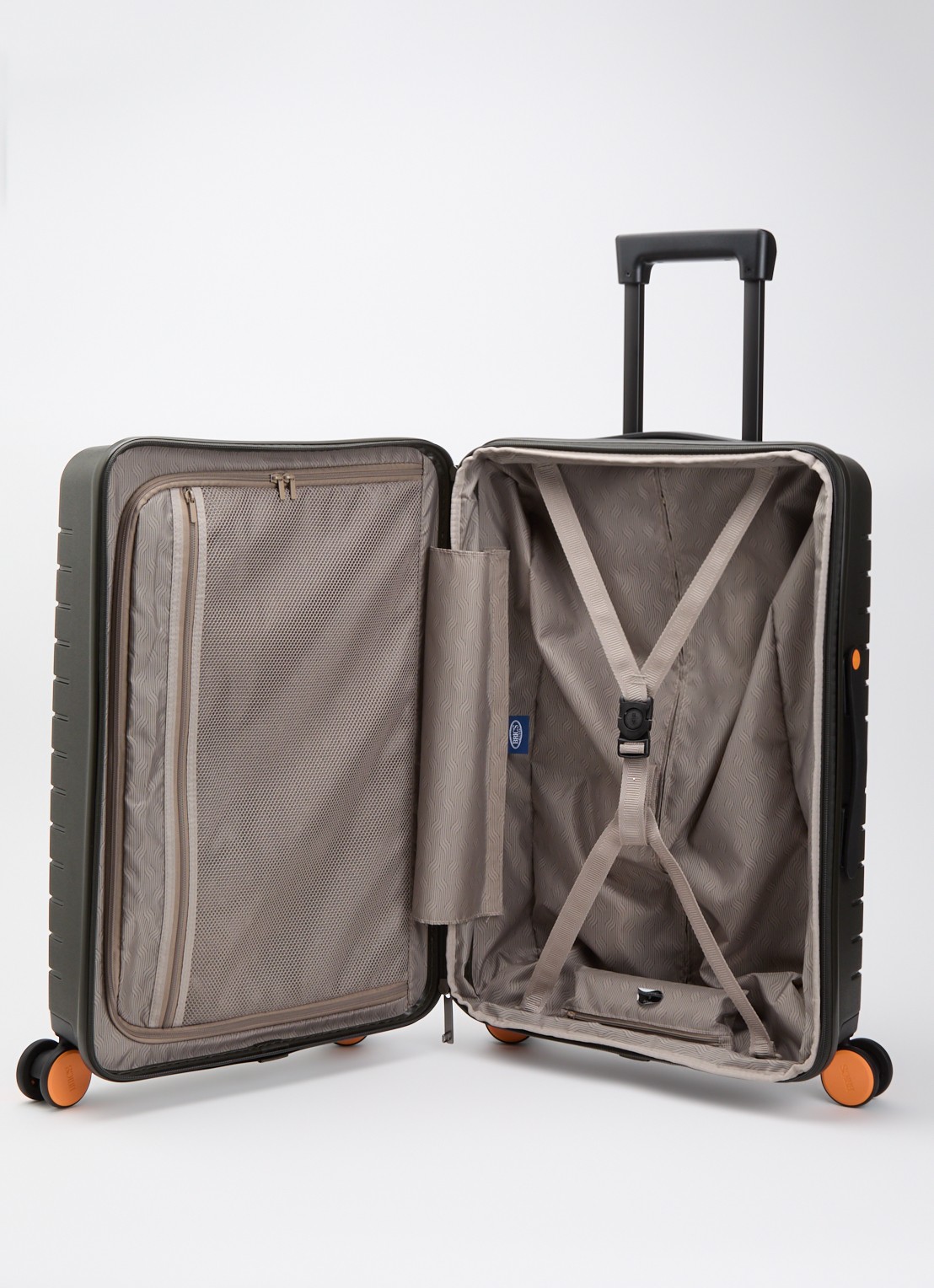 Bric's B|Y Ulisse vergrootbare spinner 65 cm - voorkant 2 olijfgroen