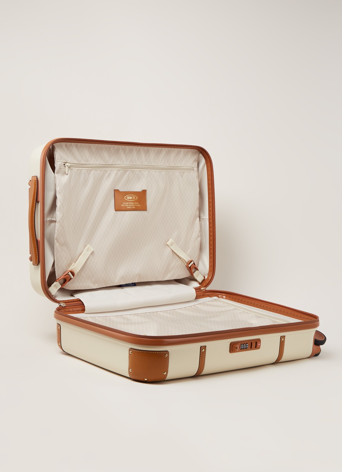 Bric's Bellagio spinner 55 cm - detail beige