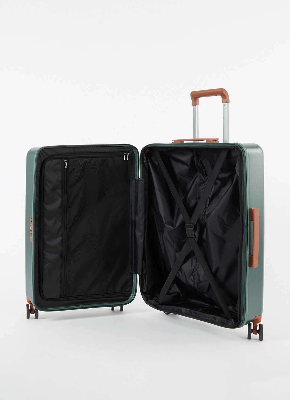 Bric's Ferrara vergrootbare spinner 67 cm - voorkant 2 groen