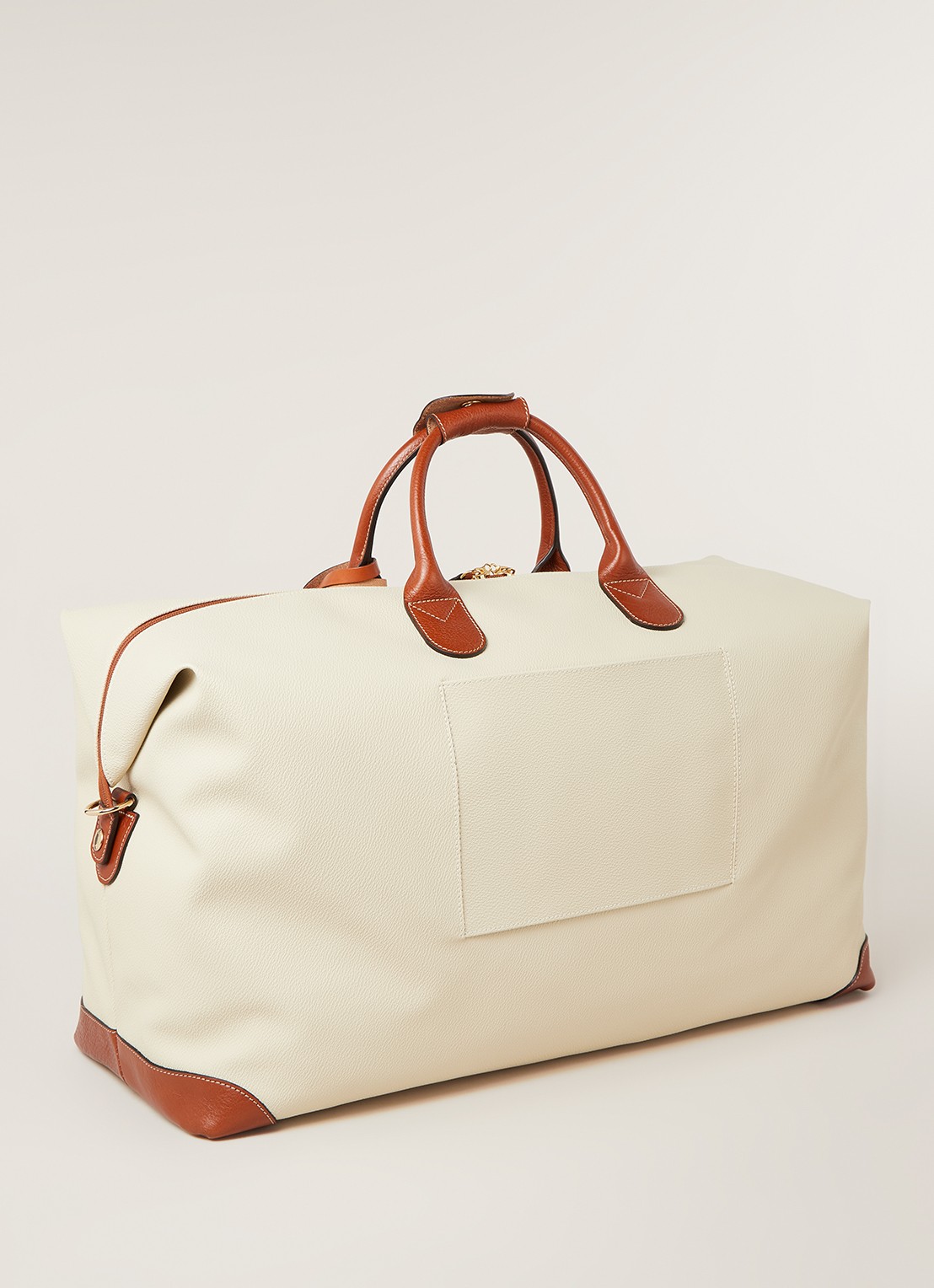 Bric's Firenze large weekendtas met afneembare schouderriem - detail creme