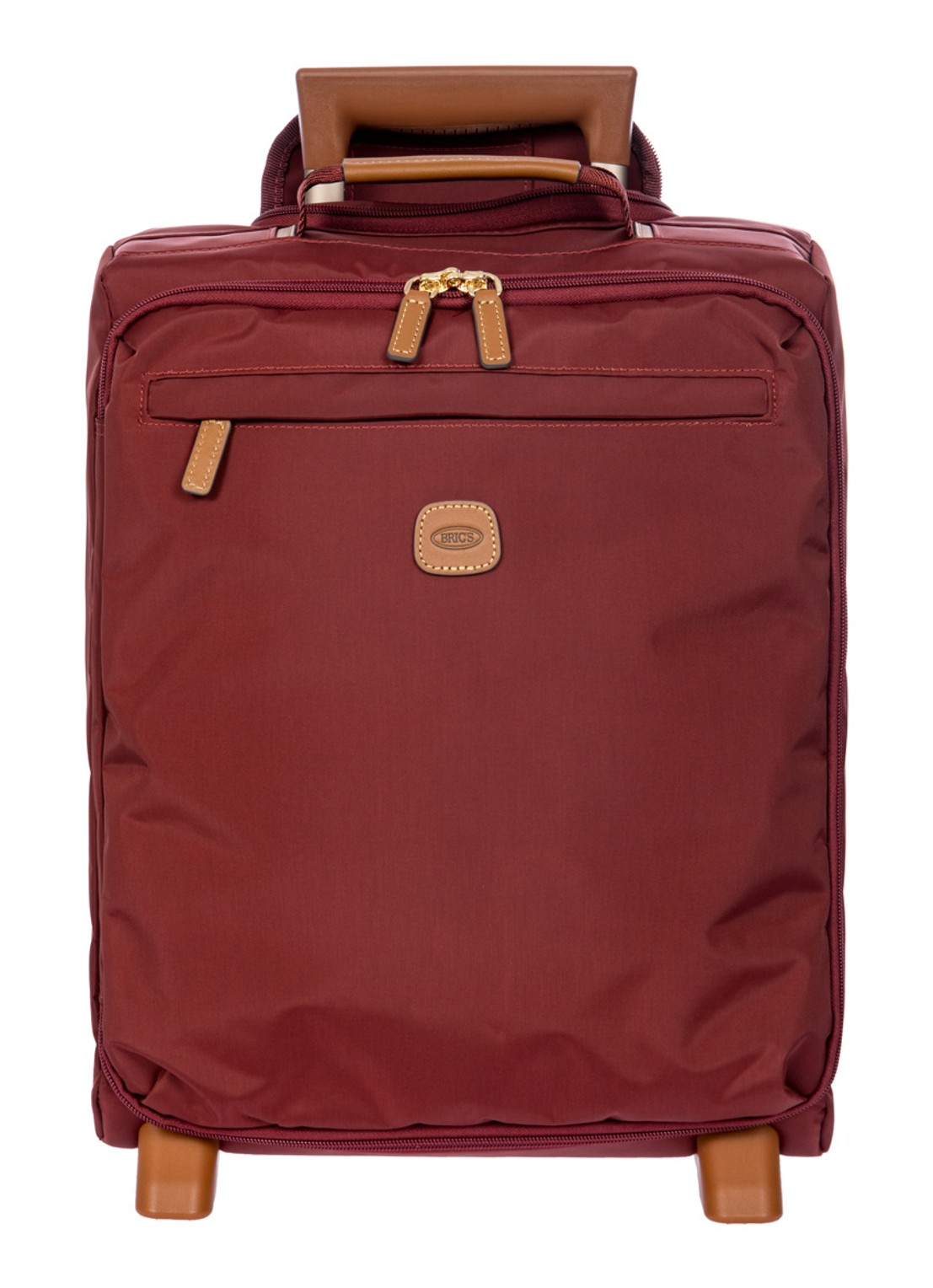 Bric's Holdall trolley 45,5 cm - voorkant bordeauxrood
