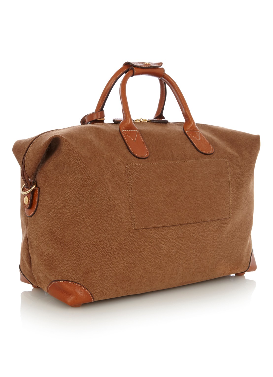Bric's Life Carry-On weekendtas - detail 2 camel