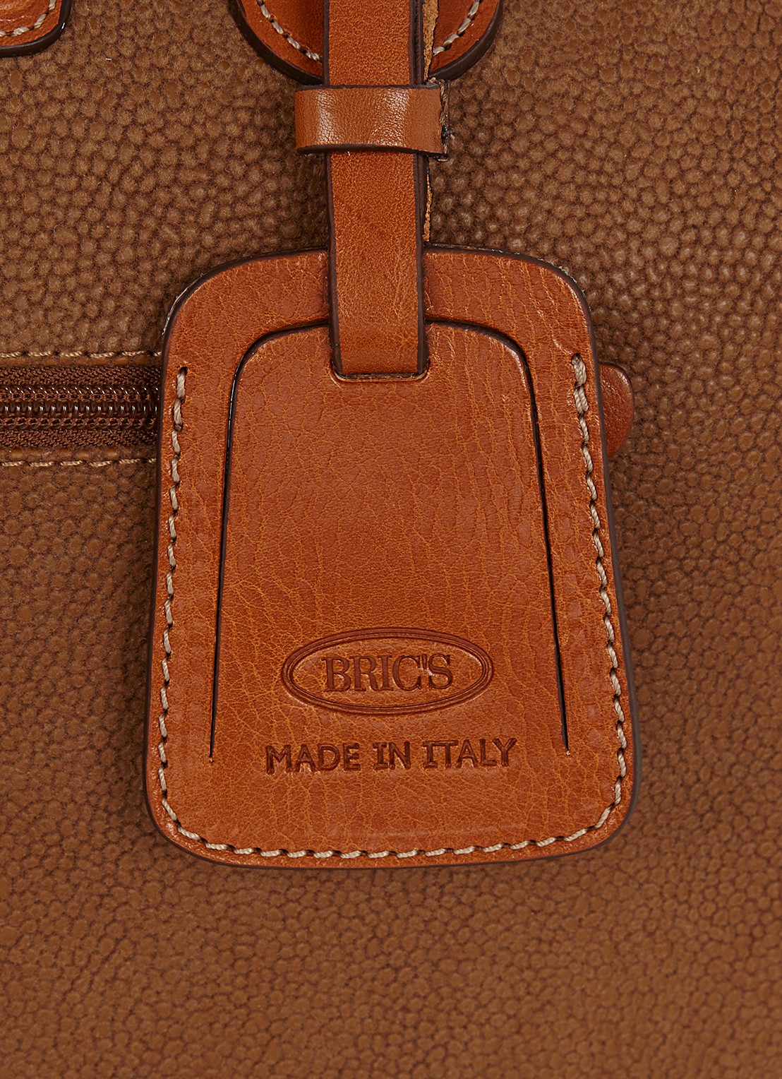 Bric's Life Carry-On weekendtas - detail 4 camel