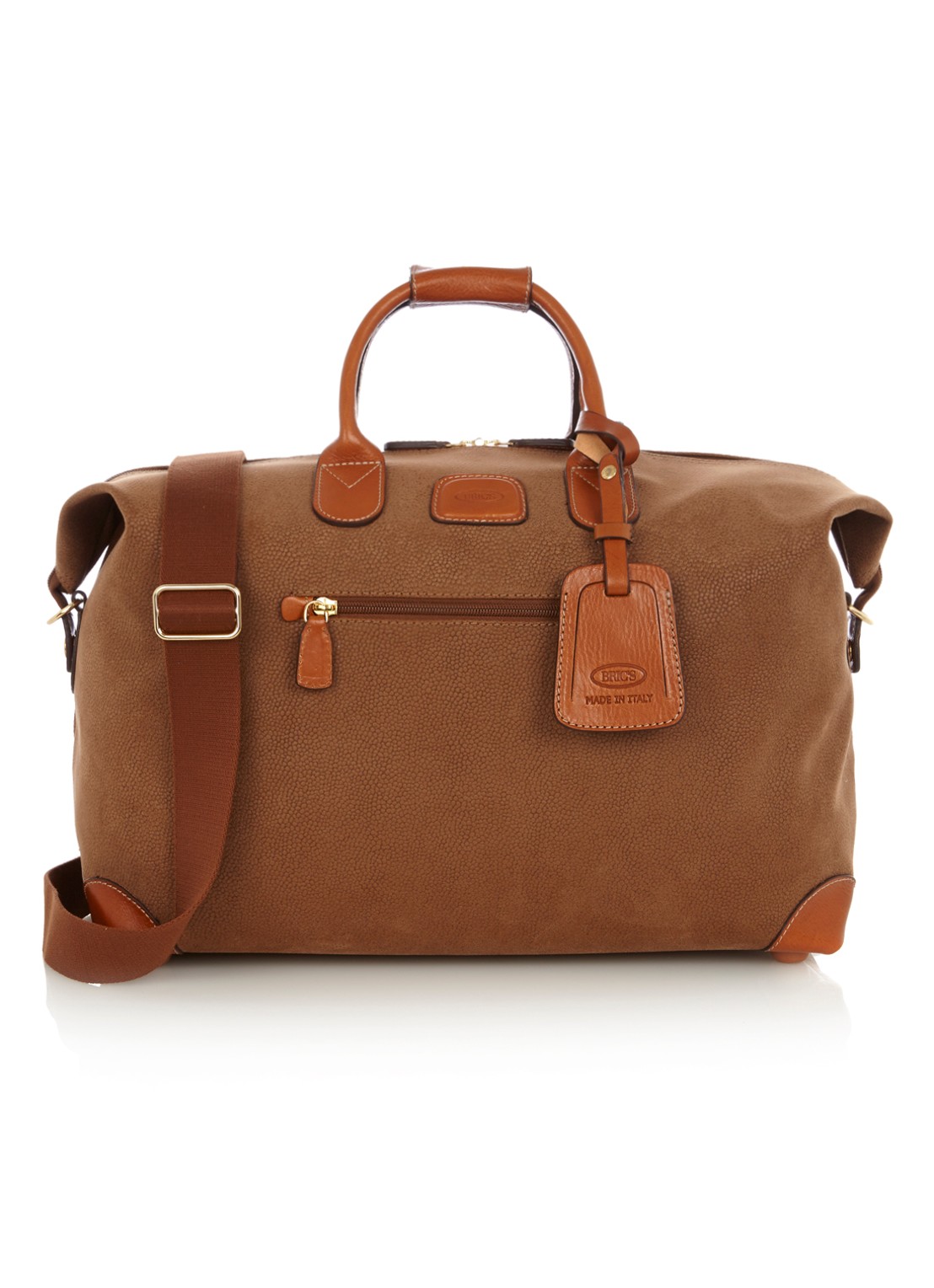 Bric's Life Carry-On weekendtas - voorkant camel