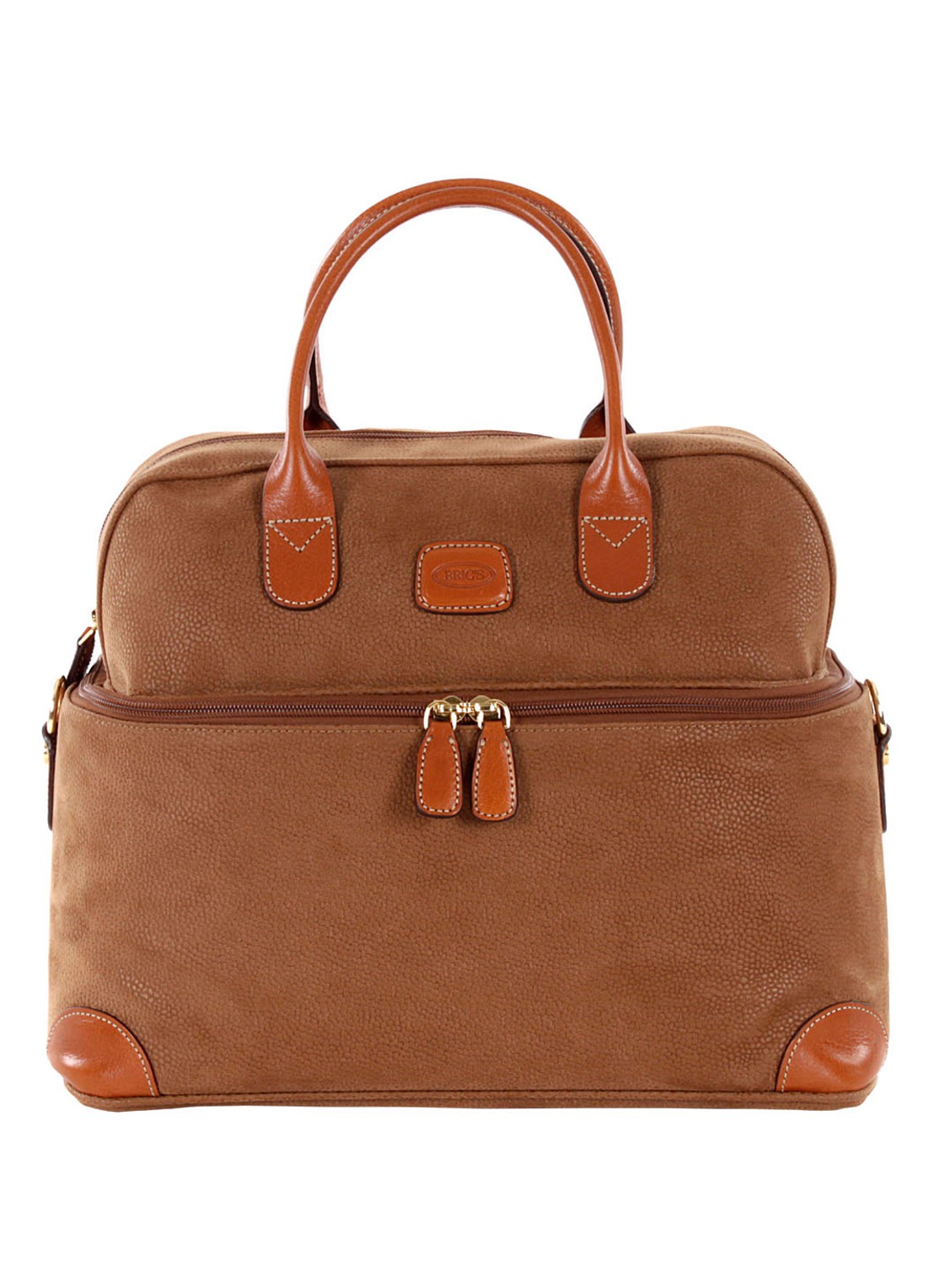 Bric's Life toilettas met logo  - voorkant 4 camel