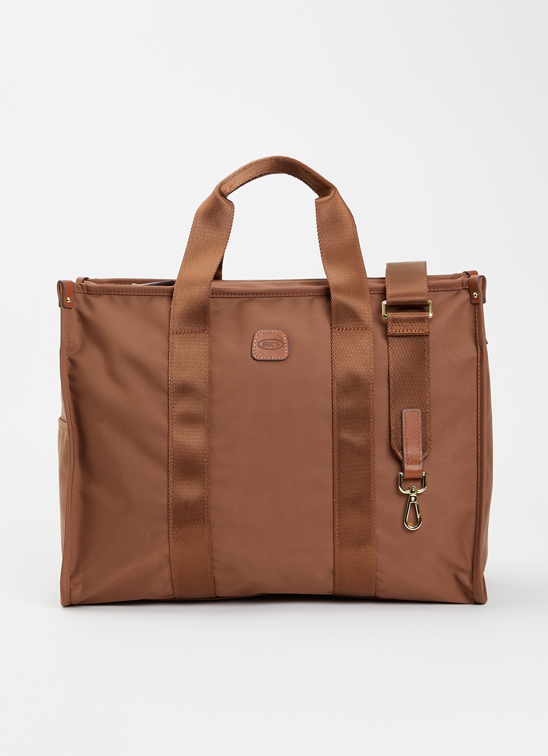 Bric's Opera L shopper met afneembare schouderriem - voorkant 4 lichtbruin